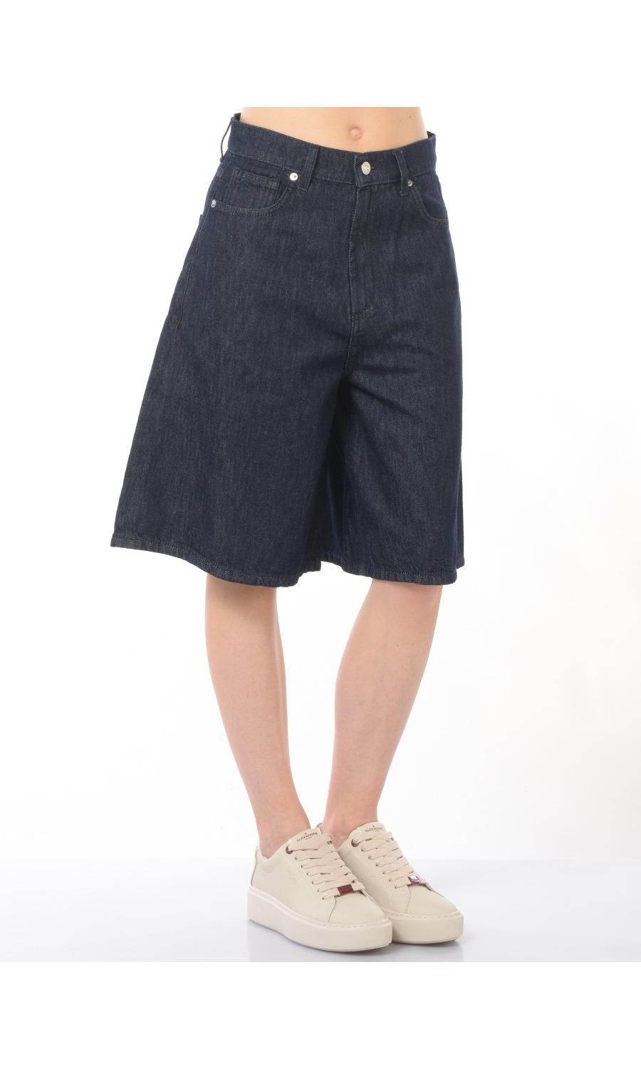 Bermuda da donna Roy Roger's ampio in denim RND90282D6850021_C0999 RND90282D6850021 C0999 ROY ROGER'S 