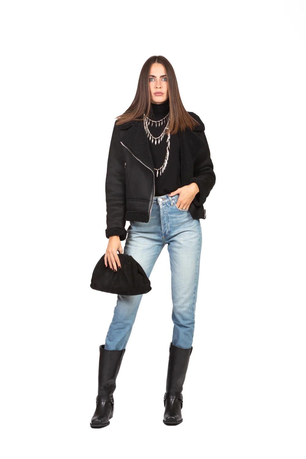 Vicolo - Maglia collo alto Art. 22202F NERO 22202F NERO VICOLO 