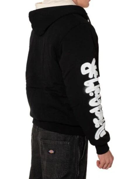 Giubbino felpa zip con cappuccio disclaimer 25IDS55244 NERO DISCLAIMER 