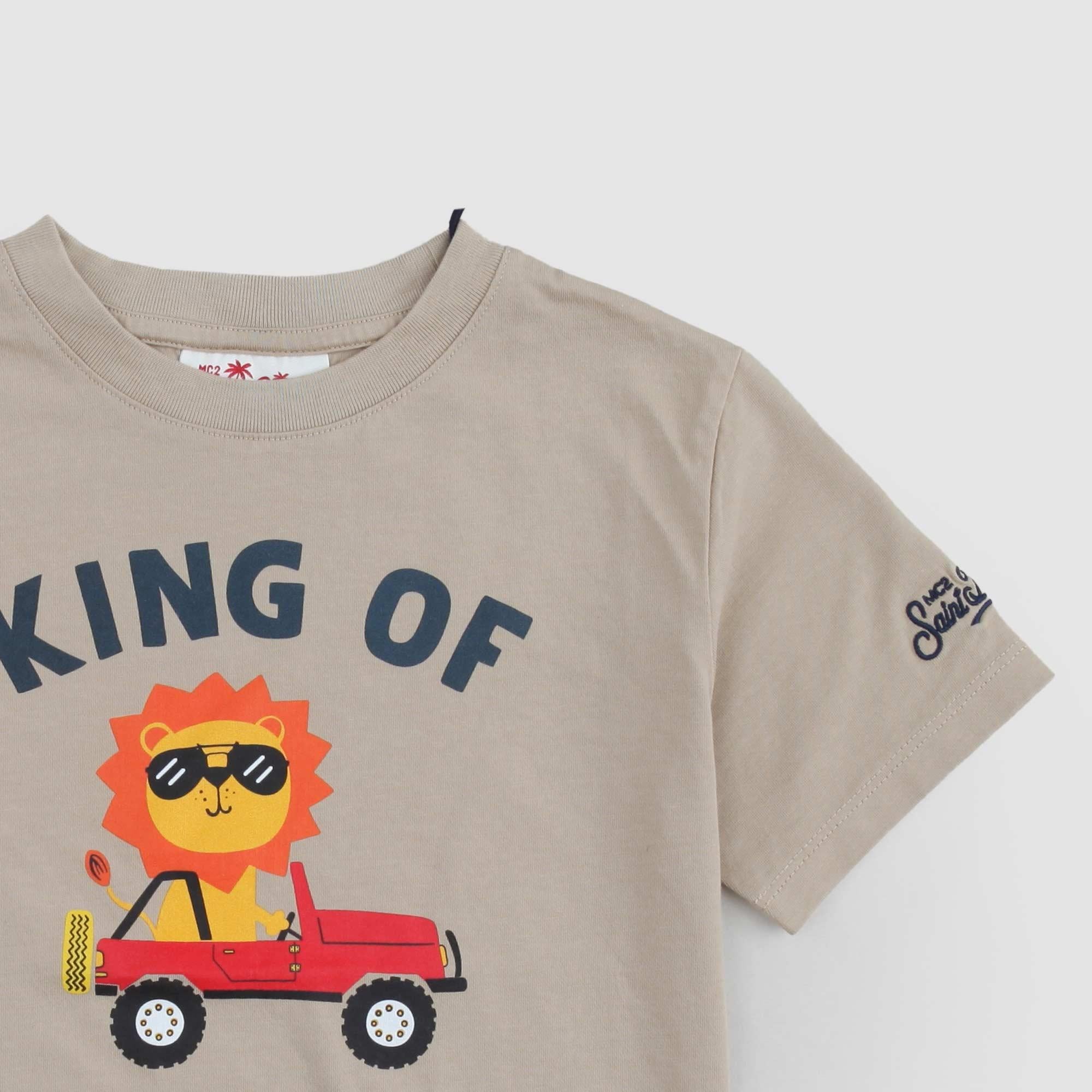 T-shirt in cotone St. Barth con stampa Safari Leeo TSH0001 03032H MC2 SAINT BARTH 