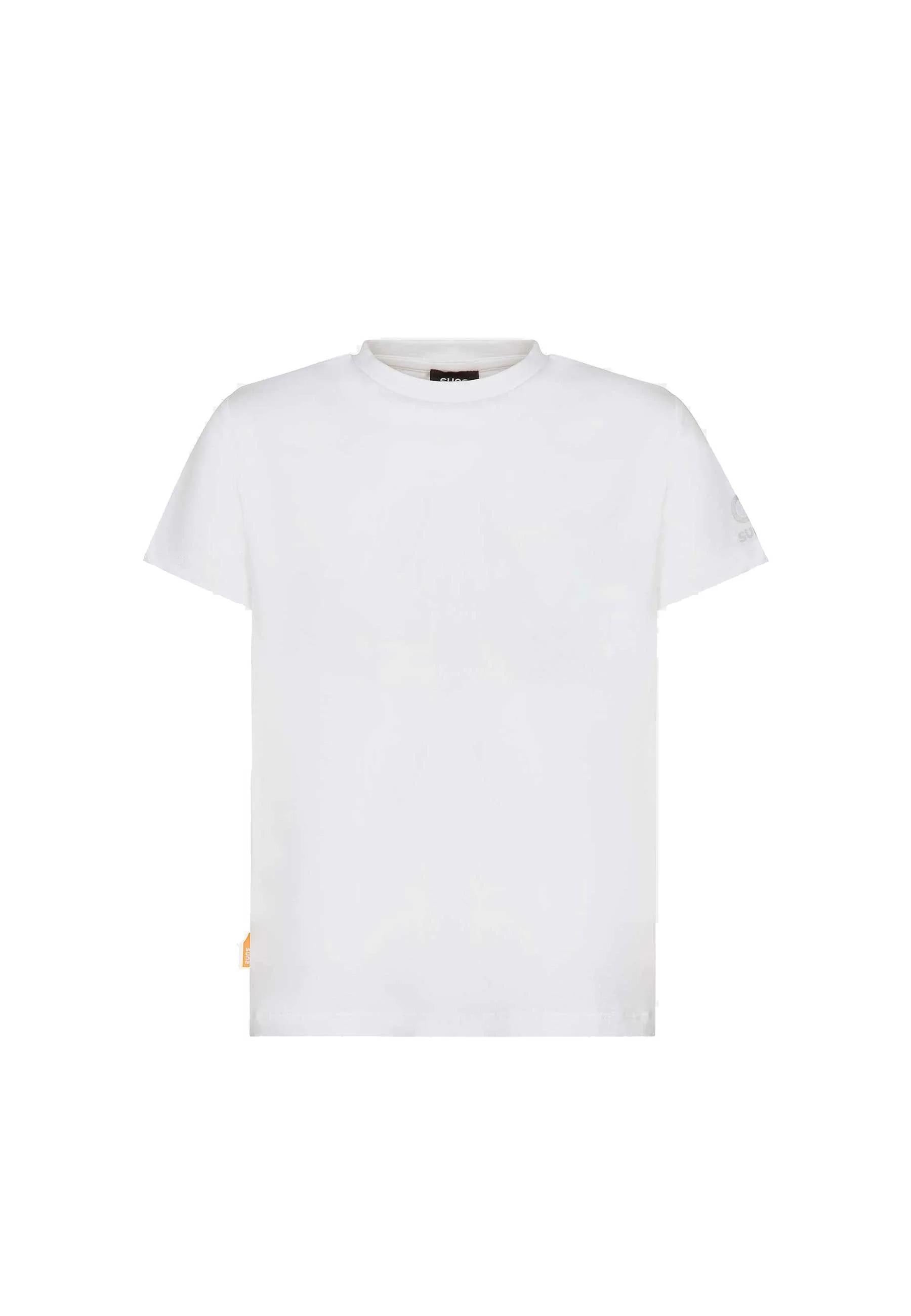 Suns T-shirt Girocollo Bianca con Stampa Logo TSS6114U WHITE SUNS 