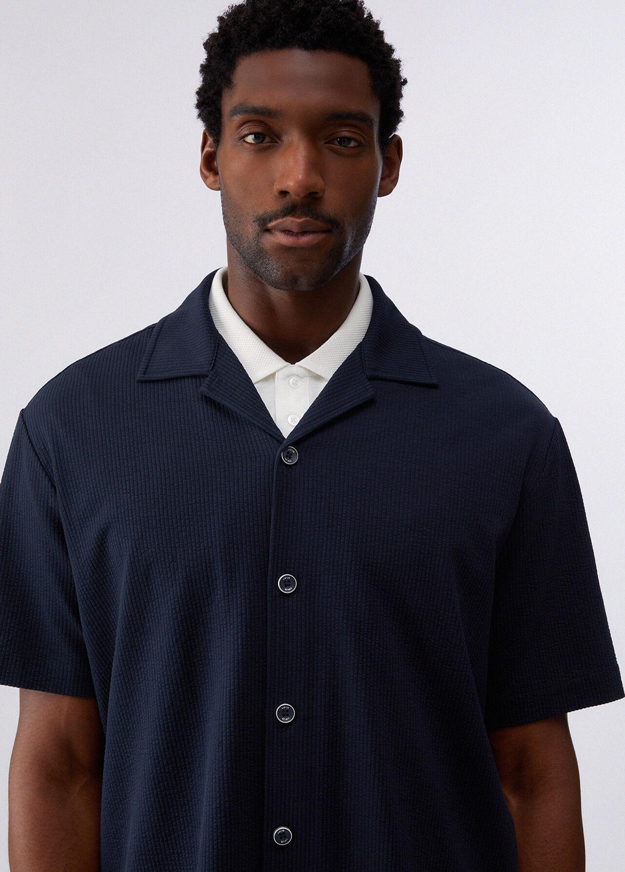 Liu-jo Camicia in seersucker blu QA6268T452A 94013 LIU-JO 