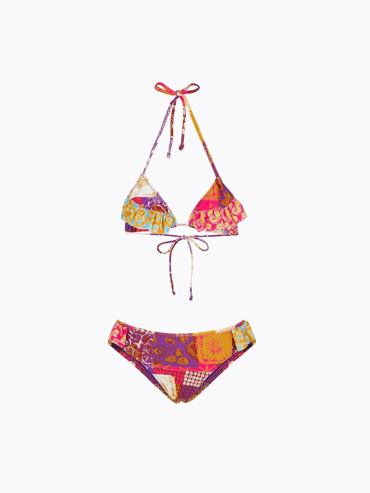 Bikini Bambina F**K Triangolo con Slip Fisso Fantasia SG0400-X41 FJ26-SG0400 X41 F**K 