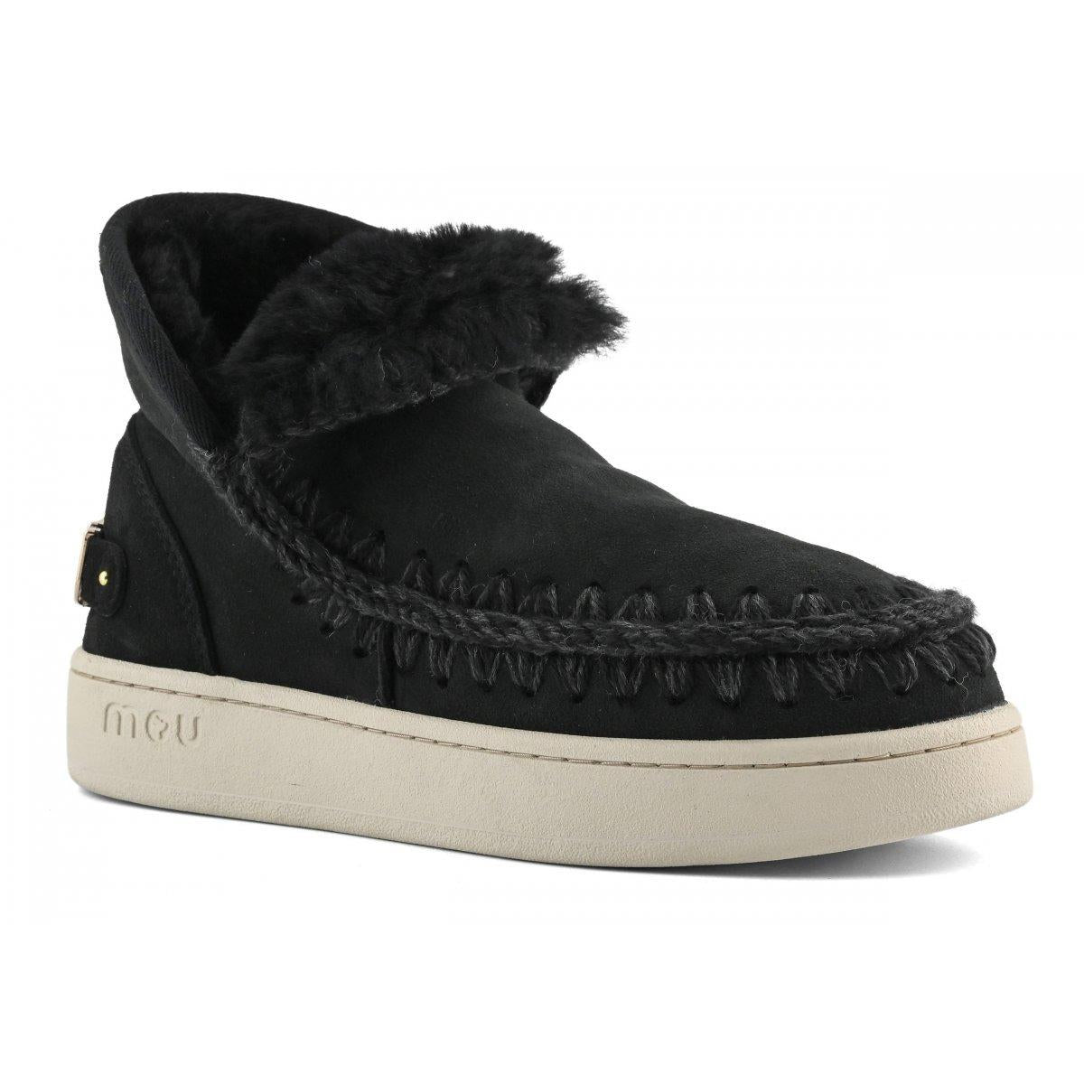 Mou new eskimo sneaker suede black F25-MUFW741001A BKB MOu 