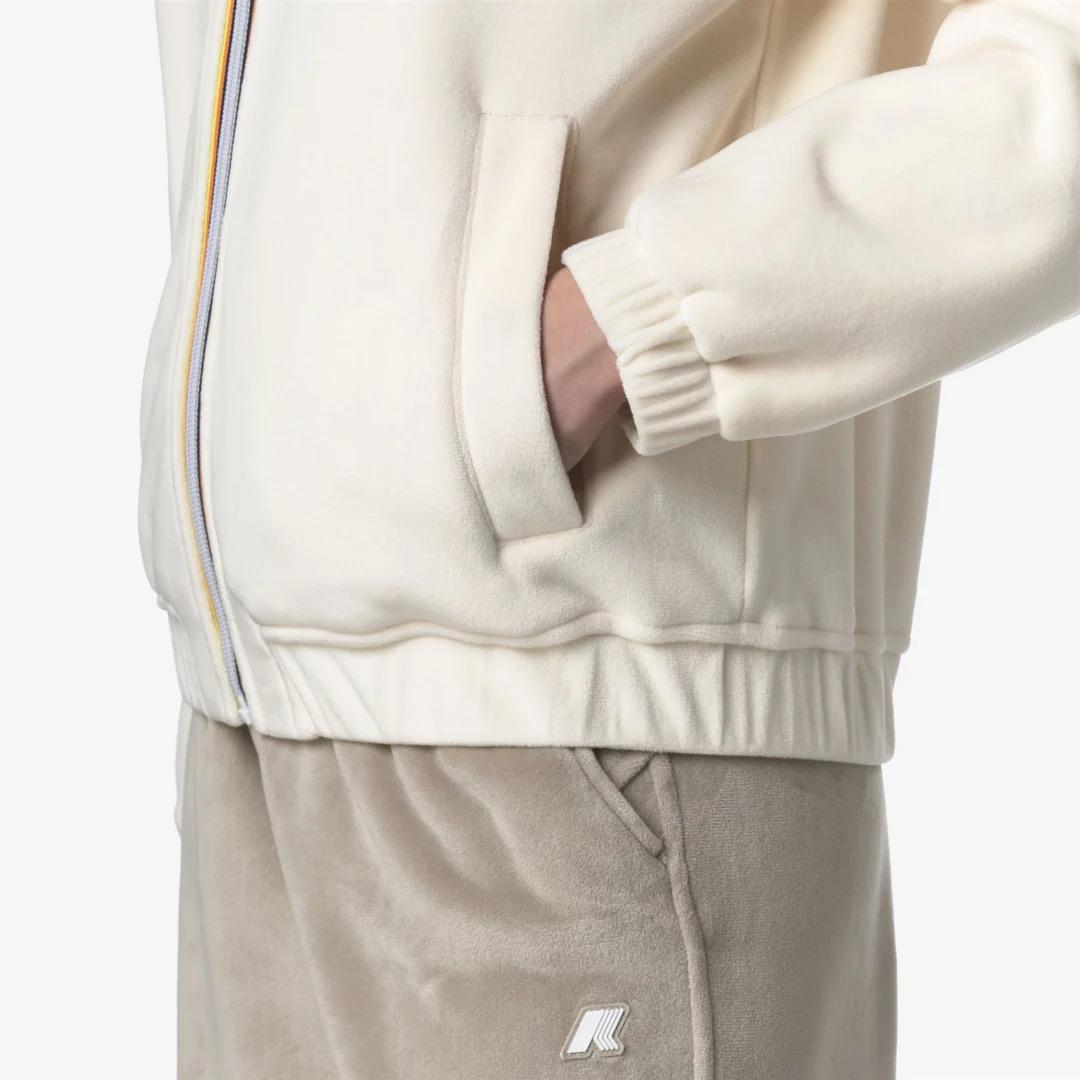VIVIETTE VELOUR POLAR<BR/>WHITE G-WHITE G K3132KW AV9 K-WAY 