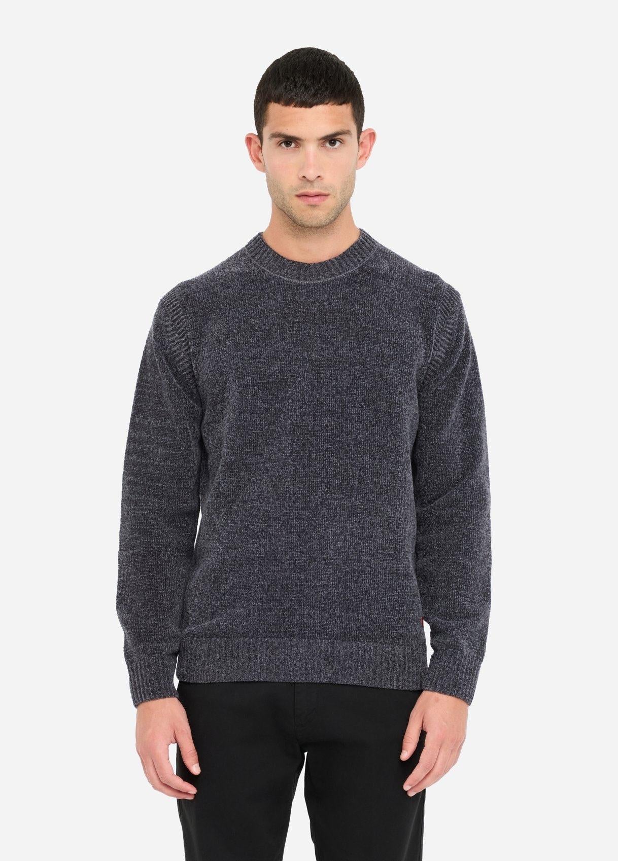 Liu.jo maglia ciniglia girocollo Asphalt QXX060MA29P 90201 LIU-JO 