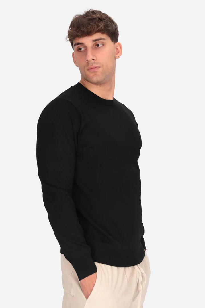 Liu-jo maglia girocollo merinos nera QXX068MA27P 22222 LIU-JO 