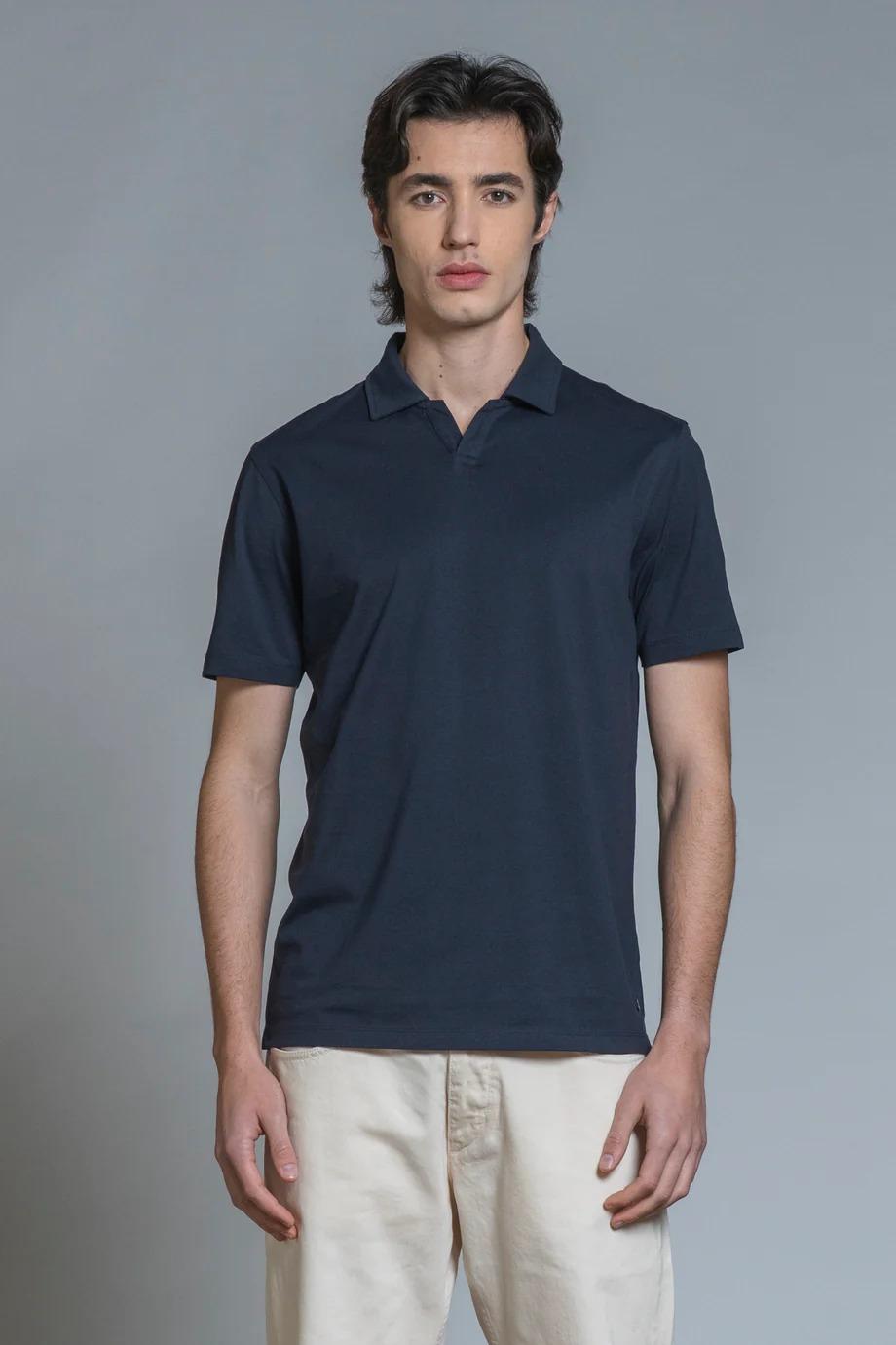 JAMIE POLO SKIPPER MERCERIZED JERSEY NAVY IM26SSOM-JAMIE-JMC C01 IMPURE 