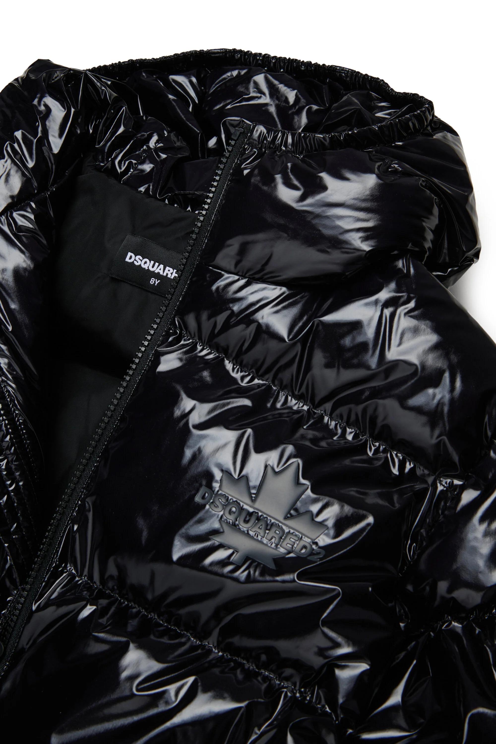 D2Kids Junior Shiny Puffer nero DQ3042-D0ADY DQ900 DSQUARED KID 