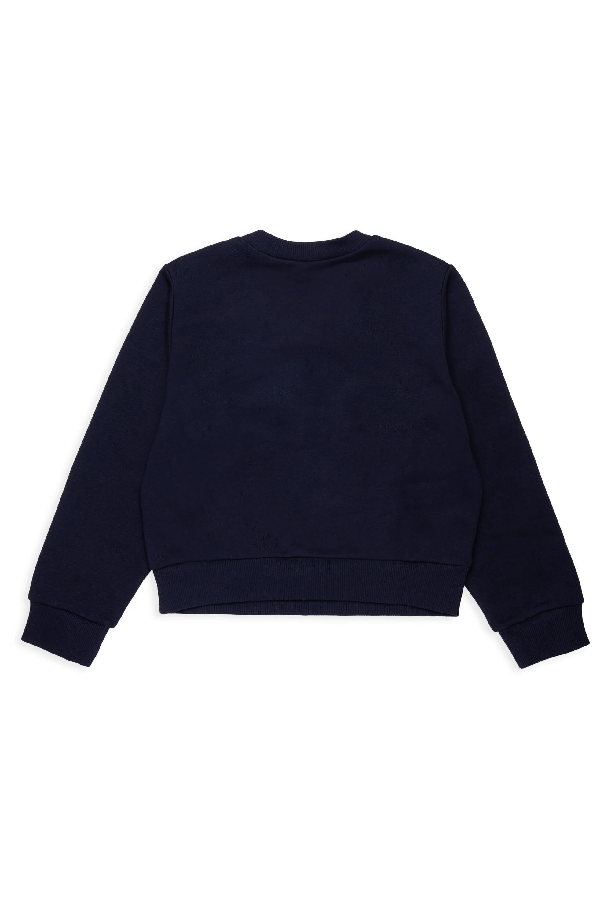 MAX&Co.<BR/>Felpa girocollo con marchio blu MX0037-MX056 MX854 MAX&CO KID 