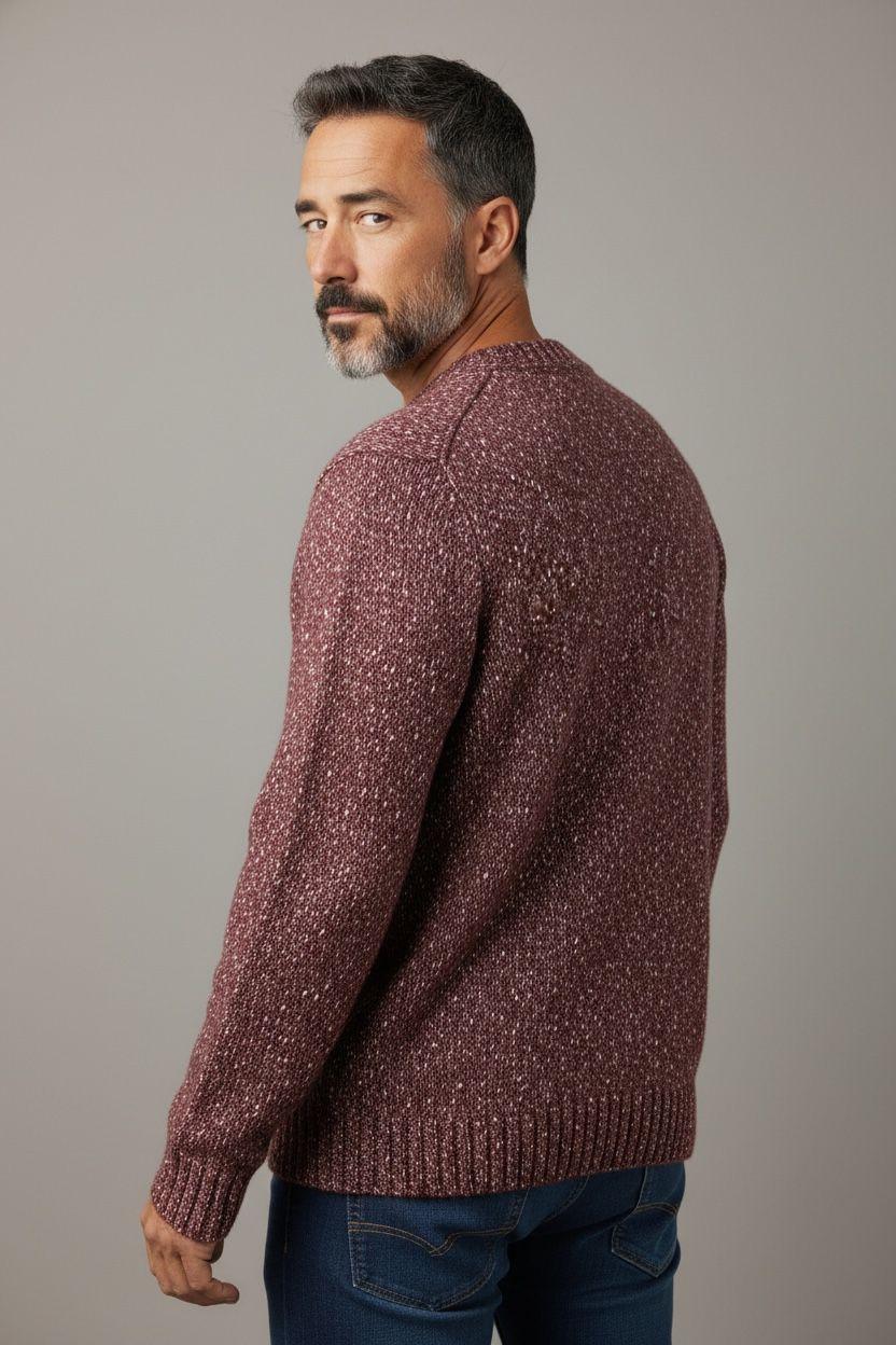 Maglione girocollo Bordeaux Luigi Gentile LG1254 51 LUIGI GENTILE 