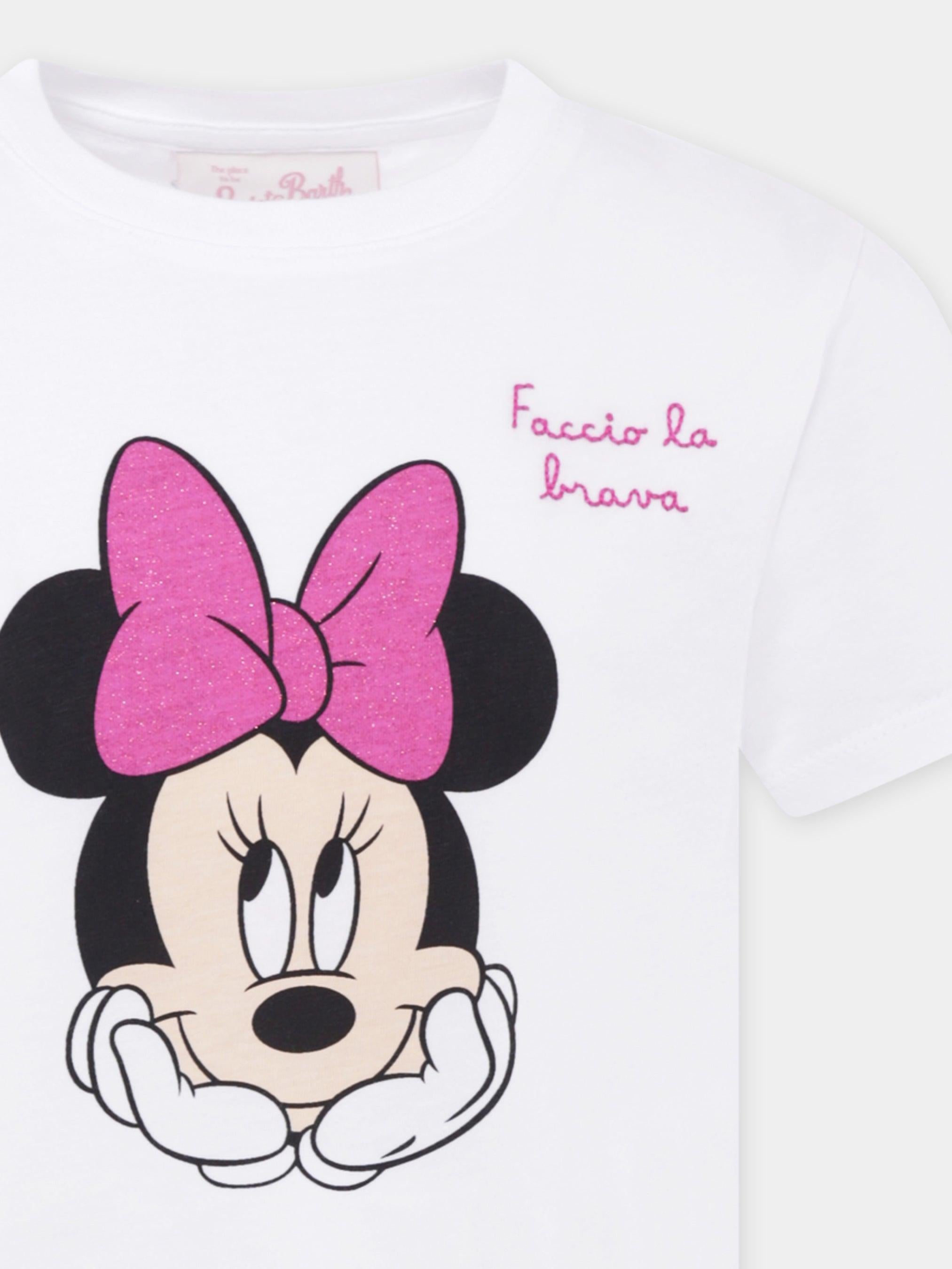 T-shirt Mc2 Saint BarthElly Minnie Faccio La Brava bianca ELLY001 00211H MC2 SAINT BARTH 