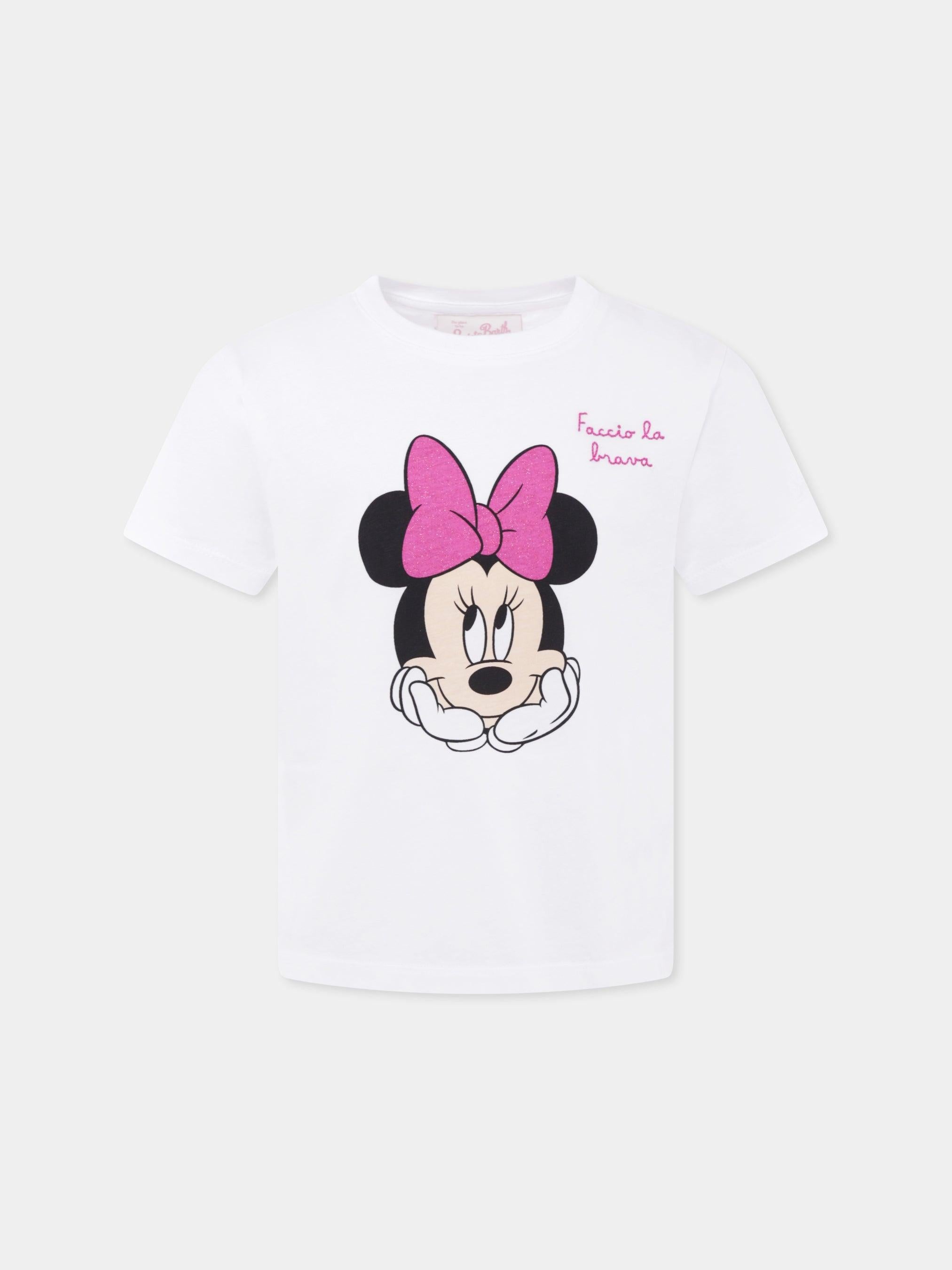 T-shirt Mc2 Saint BarthElly Minnie Faccio La Brava bianca ELLY001 00211H MC2 SAINT BARTH 