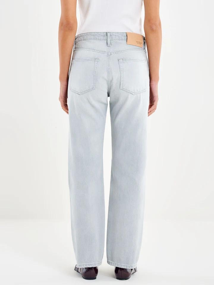 VICOLO Jeans Zoe Bottoni Gioello Grigio DAB5110 DENIM GRIGIO VICOLO 