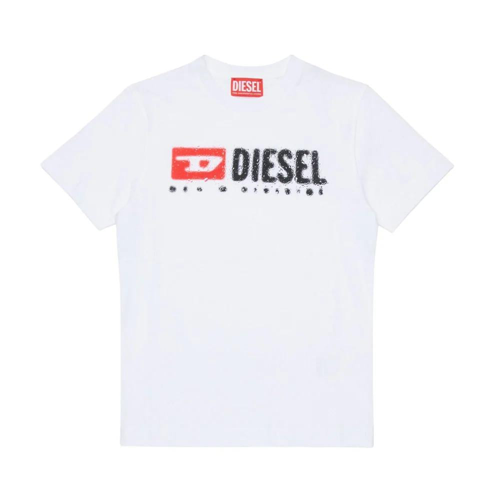 Diesel T-shirt in jersey con stampa logo J02475-00YI9 J02475-00YI9 K100 DIESEL 