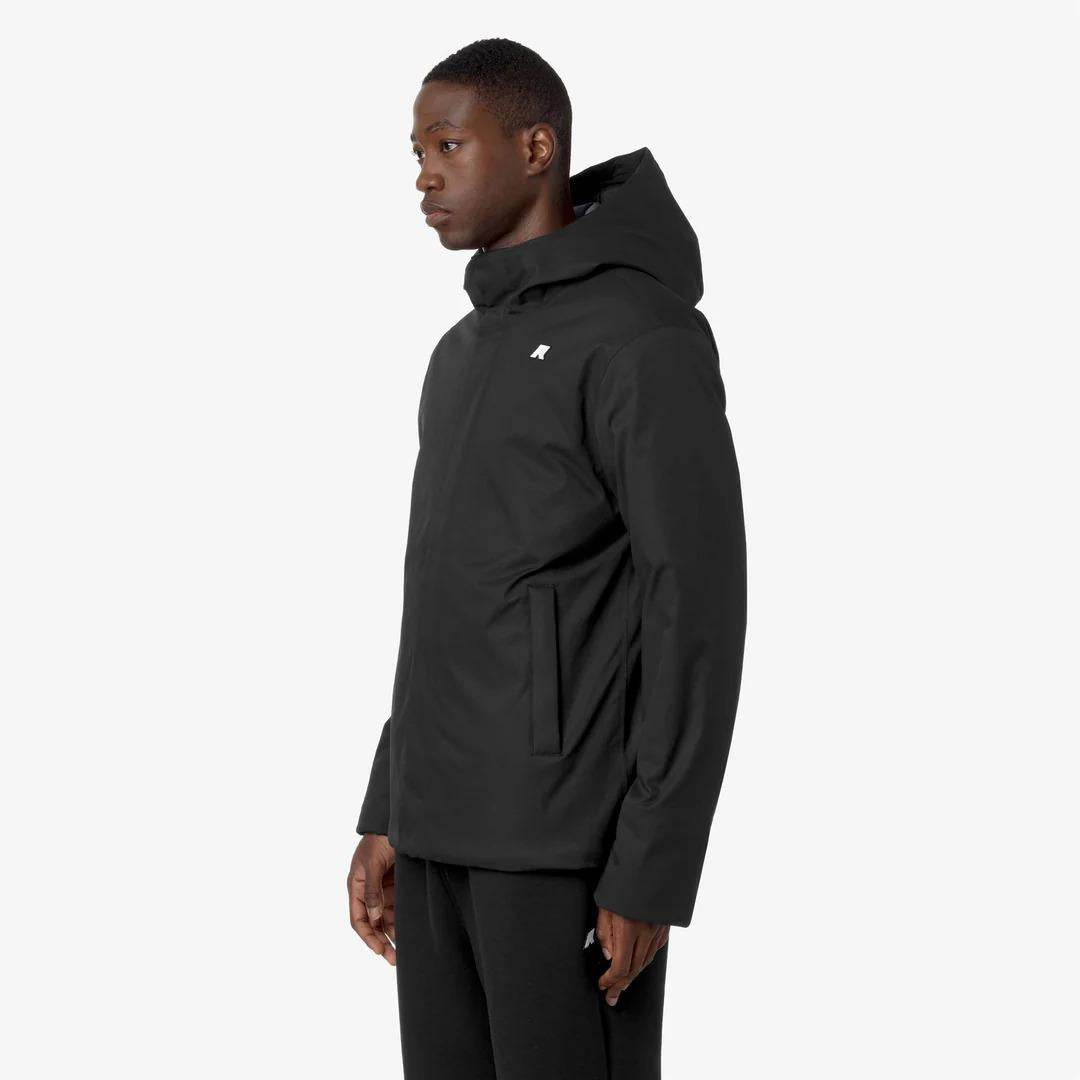 K-WAY JACKO TWILL MARMOTTA<BR/>BLACK P-BLUE A K8133DW AL8 K-WAY 