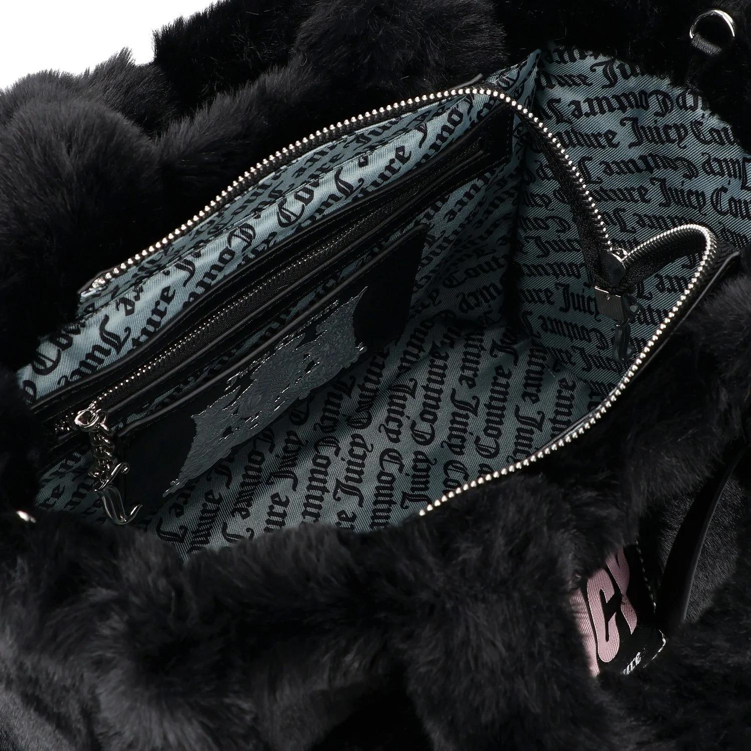 Juicy Couture Iris Fur Borsa shopper M 32 cm nera BIJIR8956WZ C000 JUICY COUTURE 