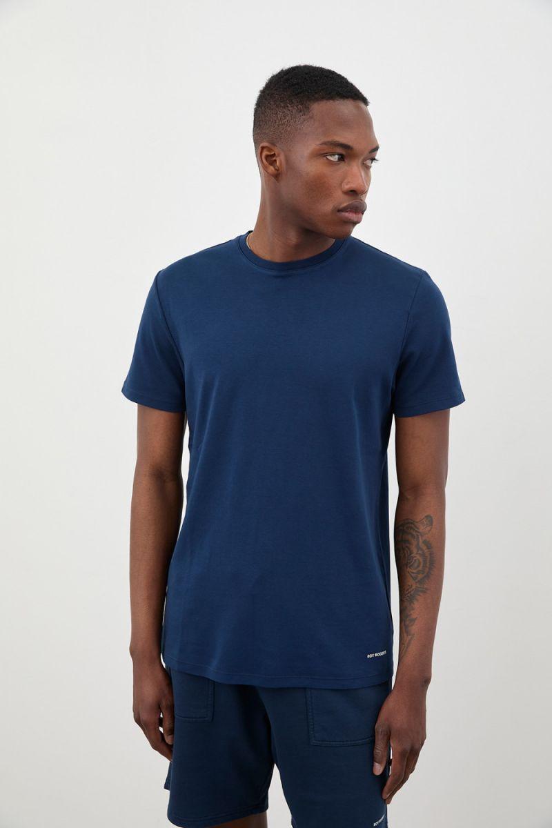 T-Shirt Supima Jersey Blu RRU90157CG060569 C0048 ROY ROGER'S 