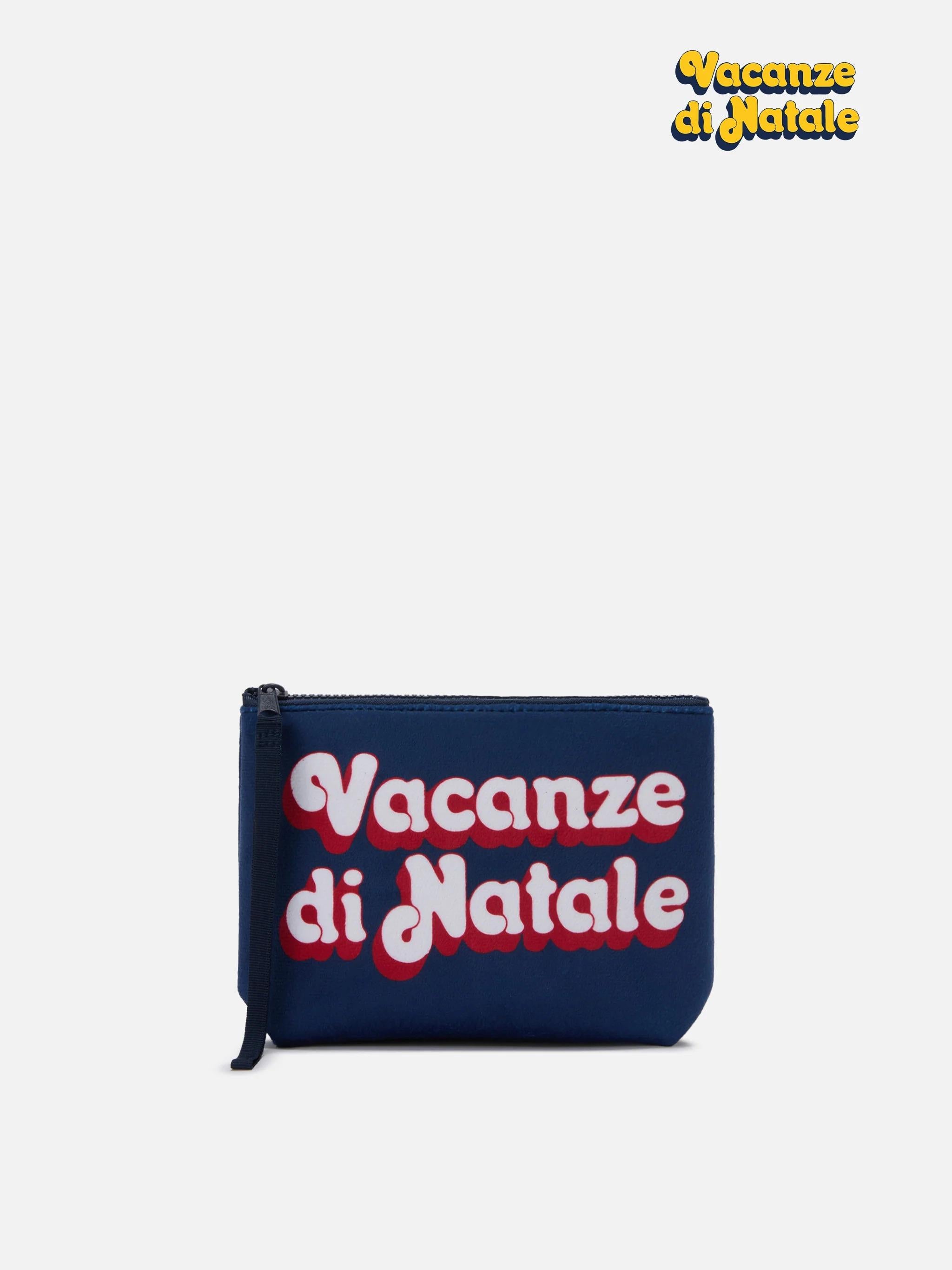 Pochette Aline effetto lana con stampa Vacanze di Natale | VACANZE DI NATALE SPECIAL EDITION ALI0002 00013I MC2 SAINT BARTH 