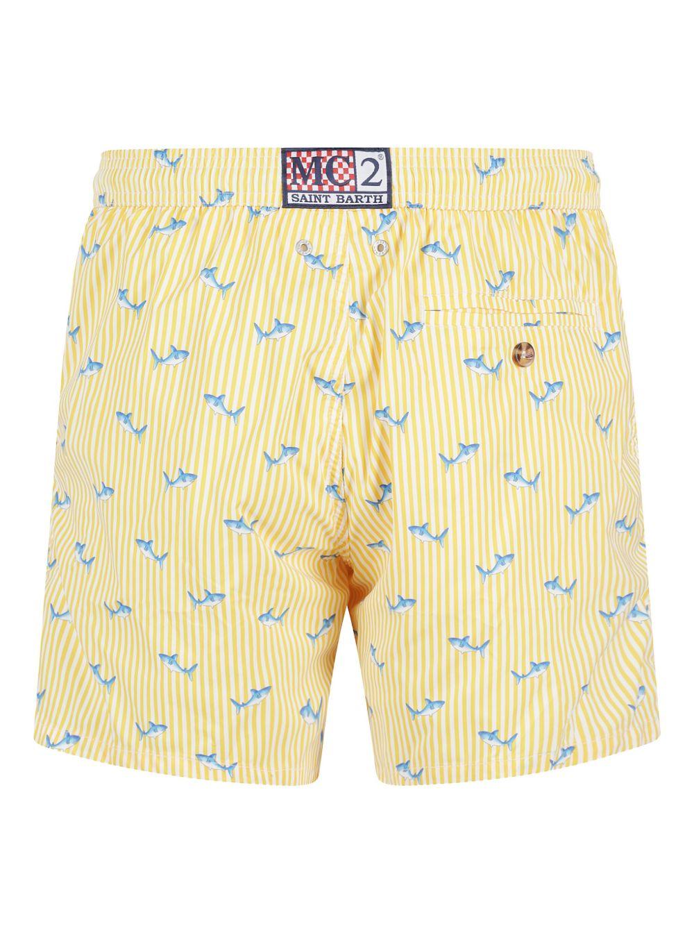 MC2 Saint Barth Costume da bagno Comfort Light Malie Stripe Giallo COM0009 00323H MC2 SAINT BARTH 