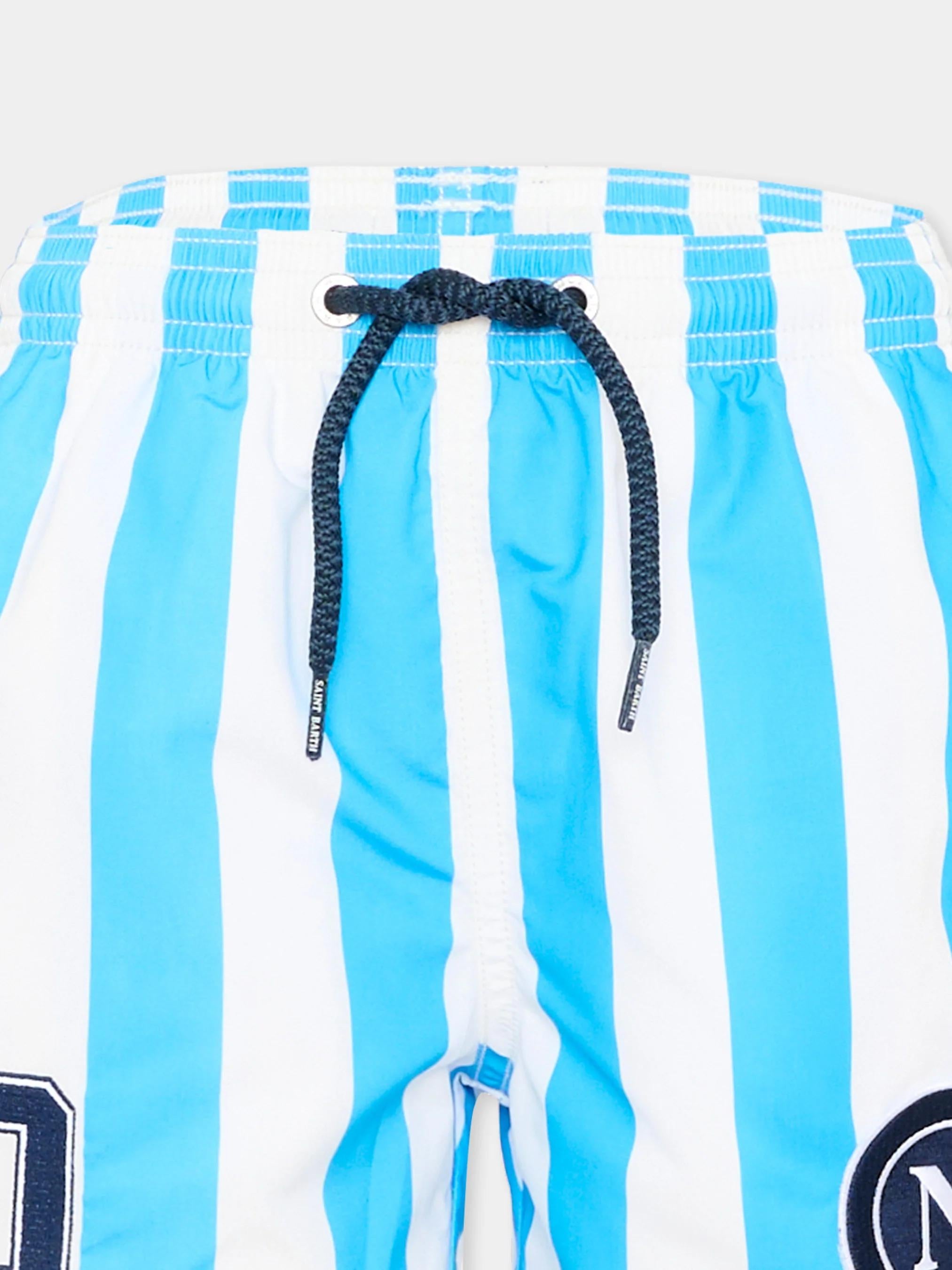 Costume mare Jean media lunghezza con stampa Napoli | SSC NAPOLI SPECIAL EDITION JEA0001 07458L MC2 SAINT BARTH 