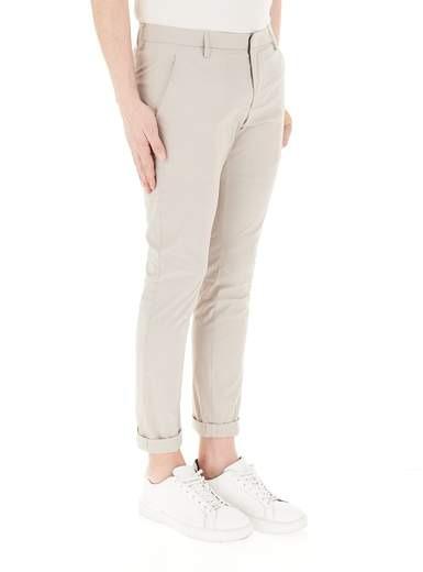 Pantaloni Gaubert slim in popeline cotone e nylon BEIGE UP235-PS0020U-002 010 DONDUP 