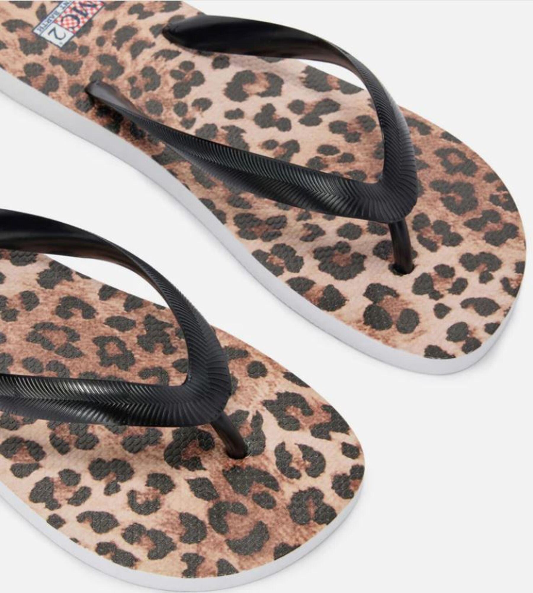 Infradito Alma con stampa animalier ALM0001 00427L MC2 SAINT BARTH 