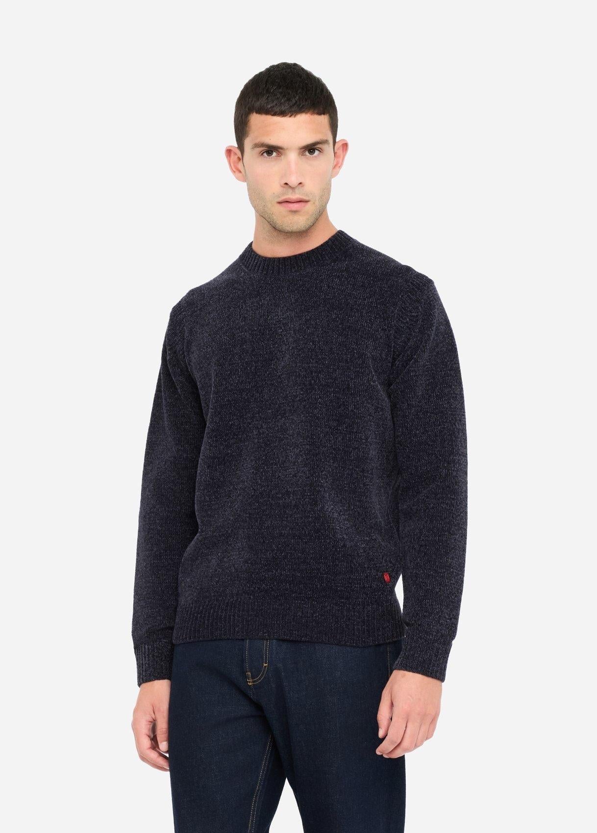 Liu.jo maglia ciniglia girocollo Dark blue QXX060MA29P 94013 LIU-JO 