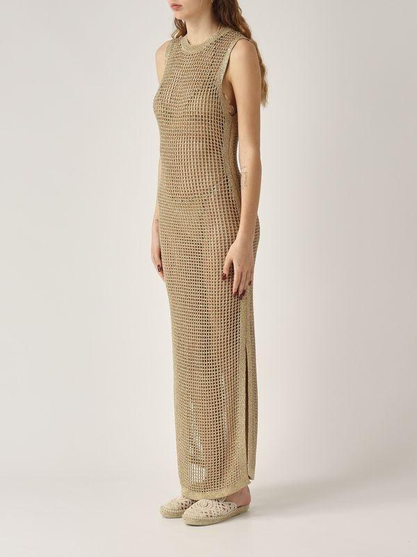 MC2 SAINT BARTH<BR/>Abito donna Eileen in maglia lurex oro EIE0001 08725L MC2 SAINT BARTH 