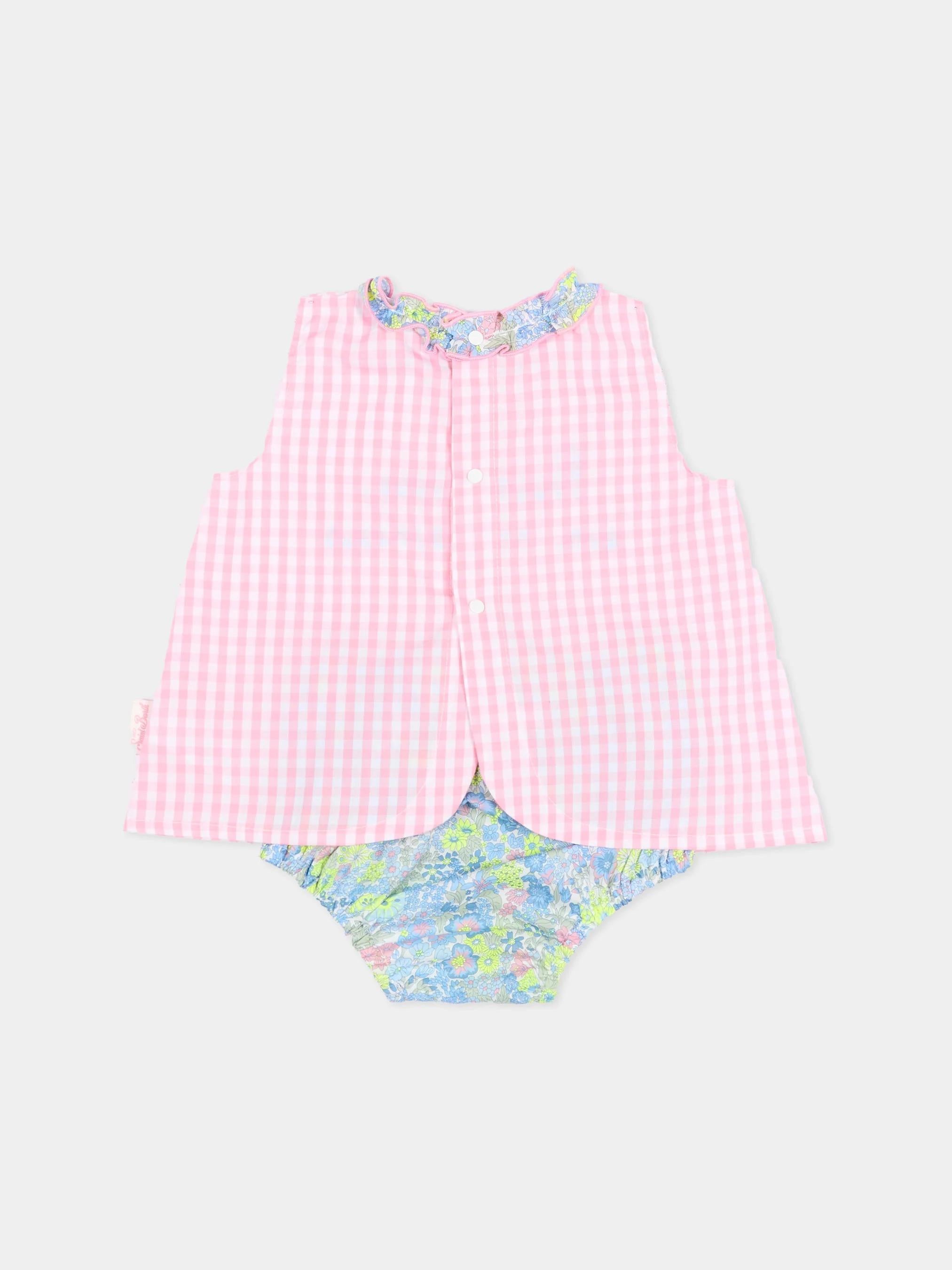 Mc2 Saint Barth<BR/>Completo rosa Abbey per neonata ABB0002 00974L MC2 SAINT BARTH 