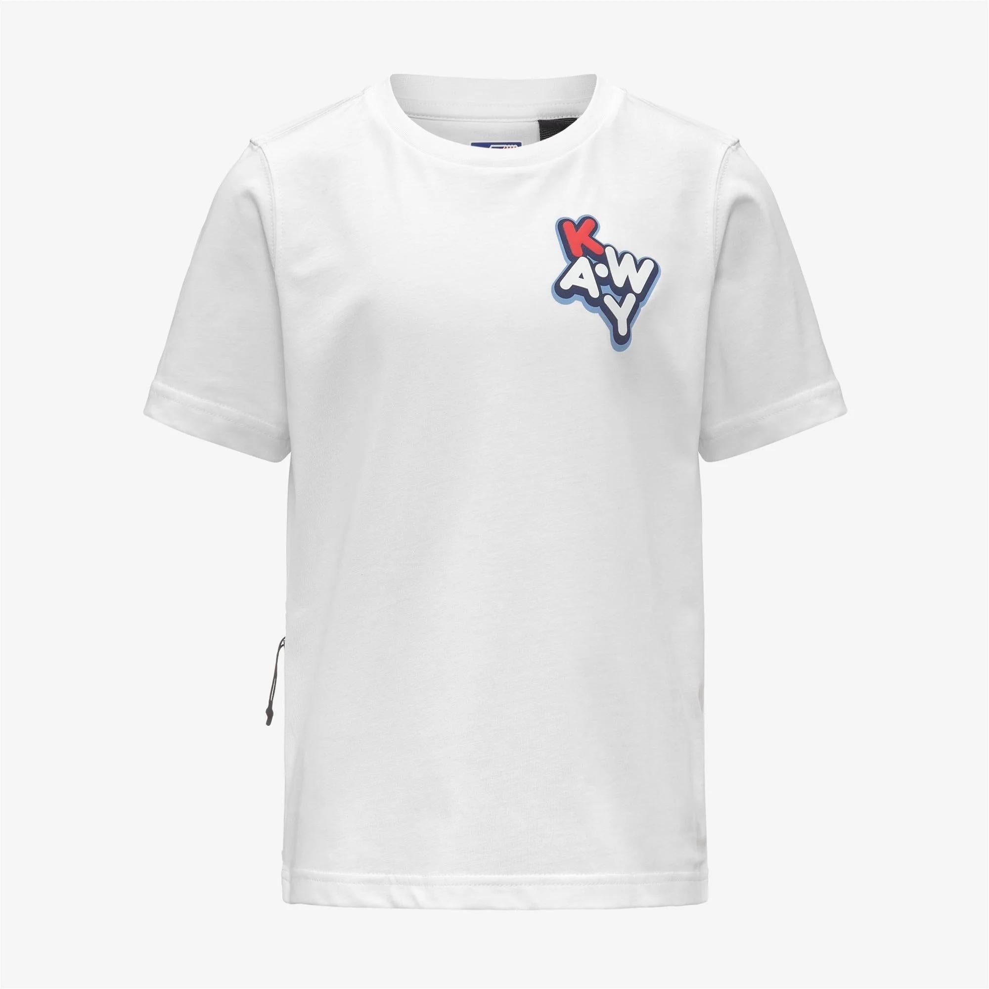 P. LEONIDE SCATTERED LETTERING<BR/>WHITE K4146DW** 001 K-WAY 