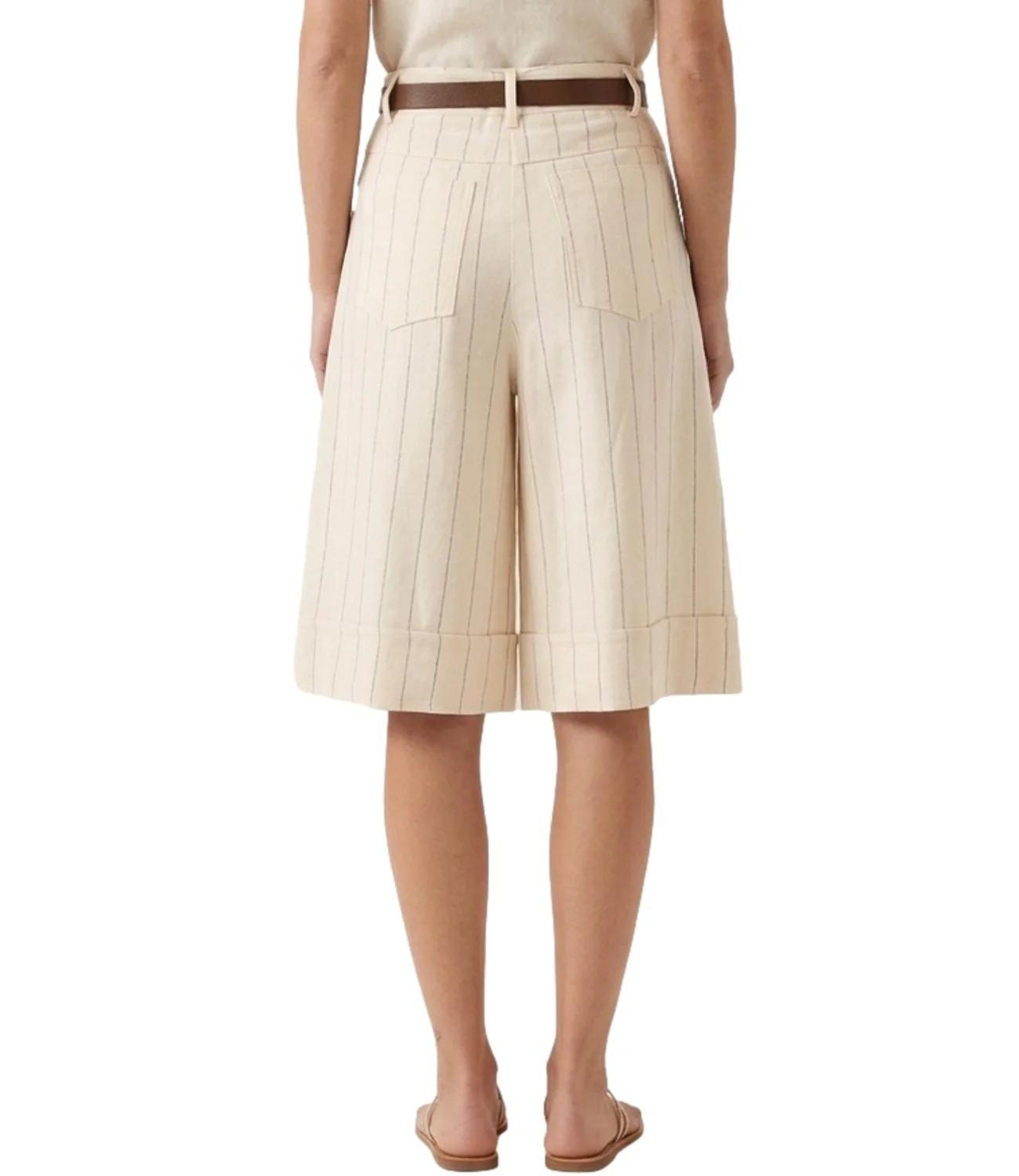 Vicolo Bermuda da Donna - Panna - Tab1674 TAB1674 BURRO/NERO VICOLO 