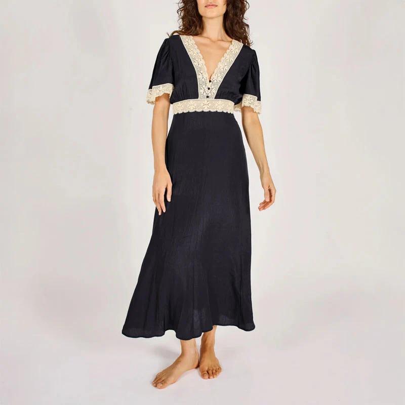 Vestito Felicity Navy di Traffic People MNL12933008 NAVY TRAFFIC PEOPLE 