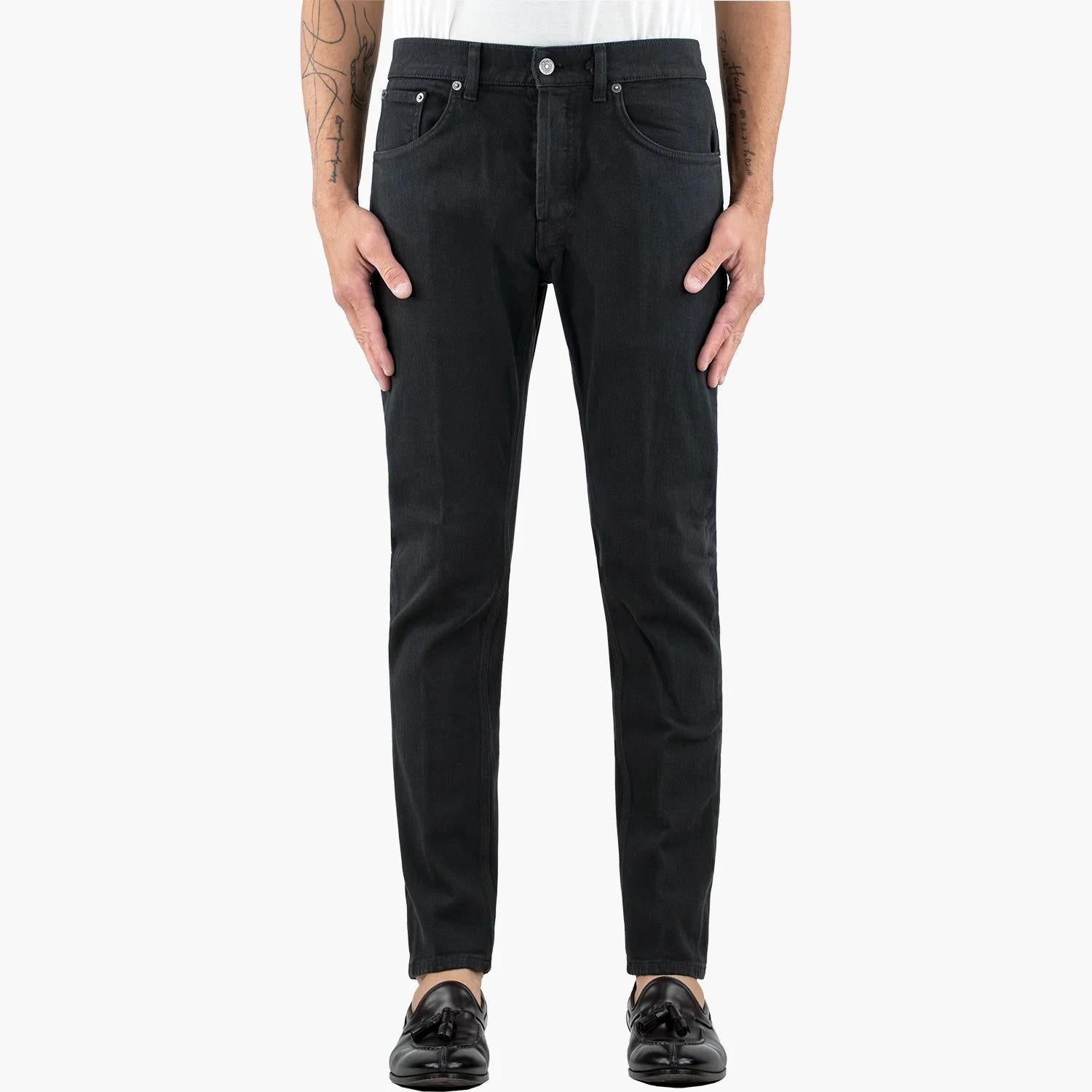 Jeans DONDUP Dian in Bull Denim di Cotone Stretch Nero UP576-BSE037U-KPT 999 DONDUP 
