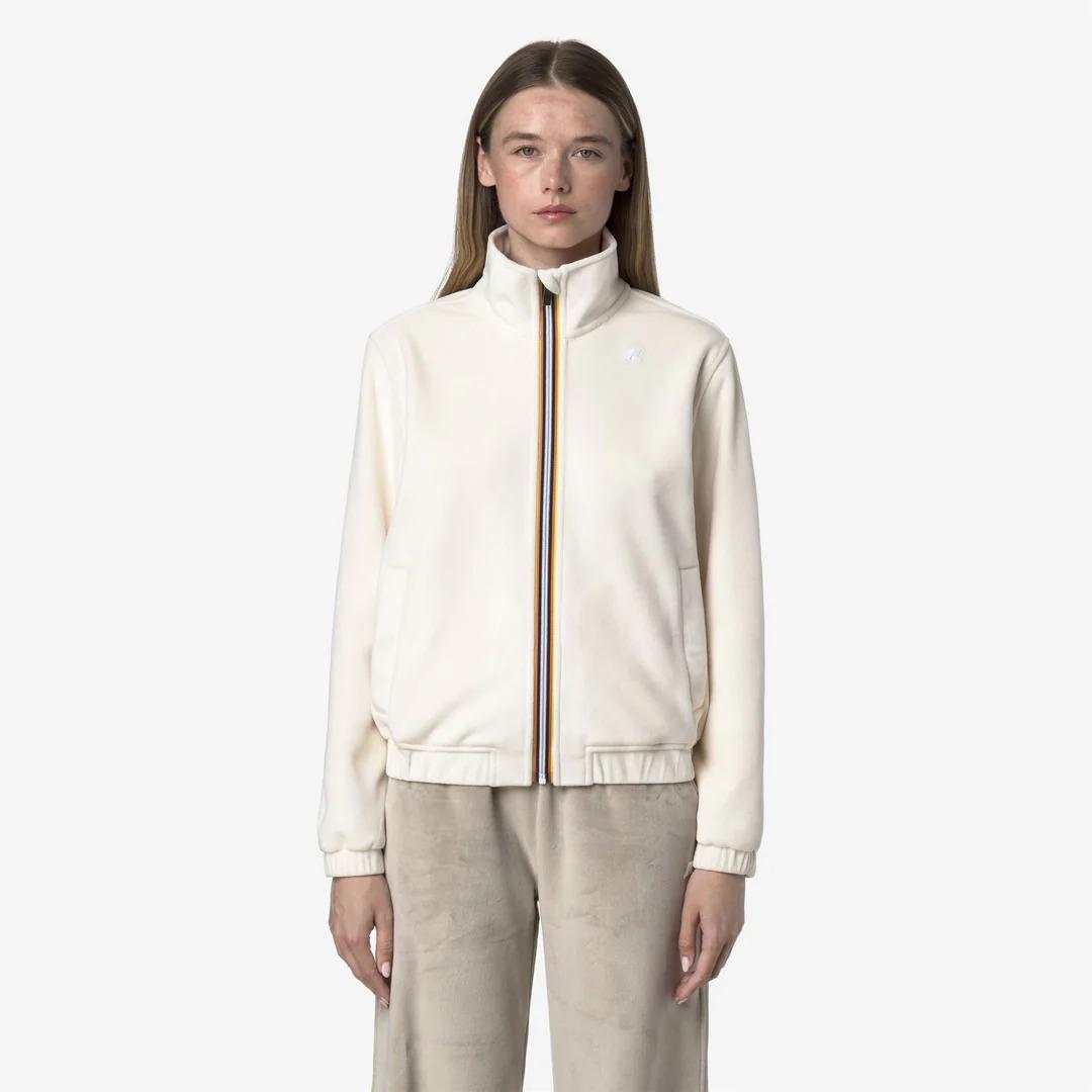 VIVIETTE VELOUR POLAR<BR/>WHITE G-WHITE G K3132KW AV9 K-WAY 