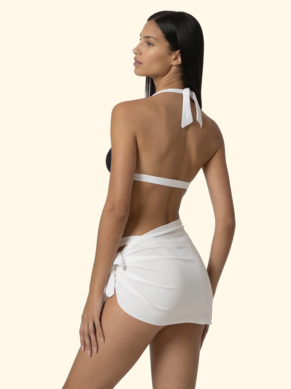 Pareo Corto Donna F**K Bianco SW1840-WH FK26-SW1840 WH F**K 