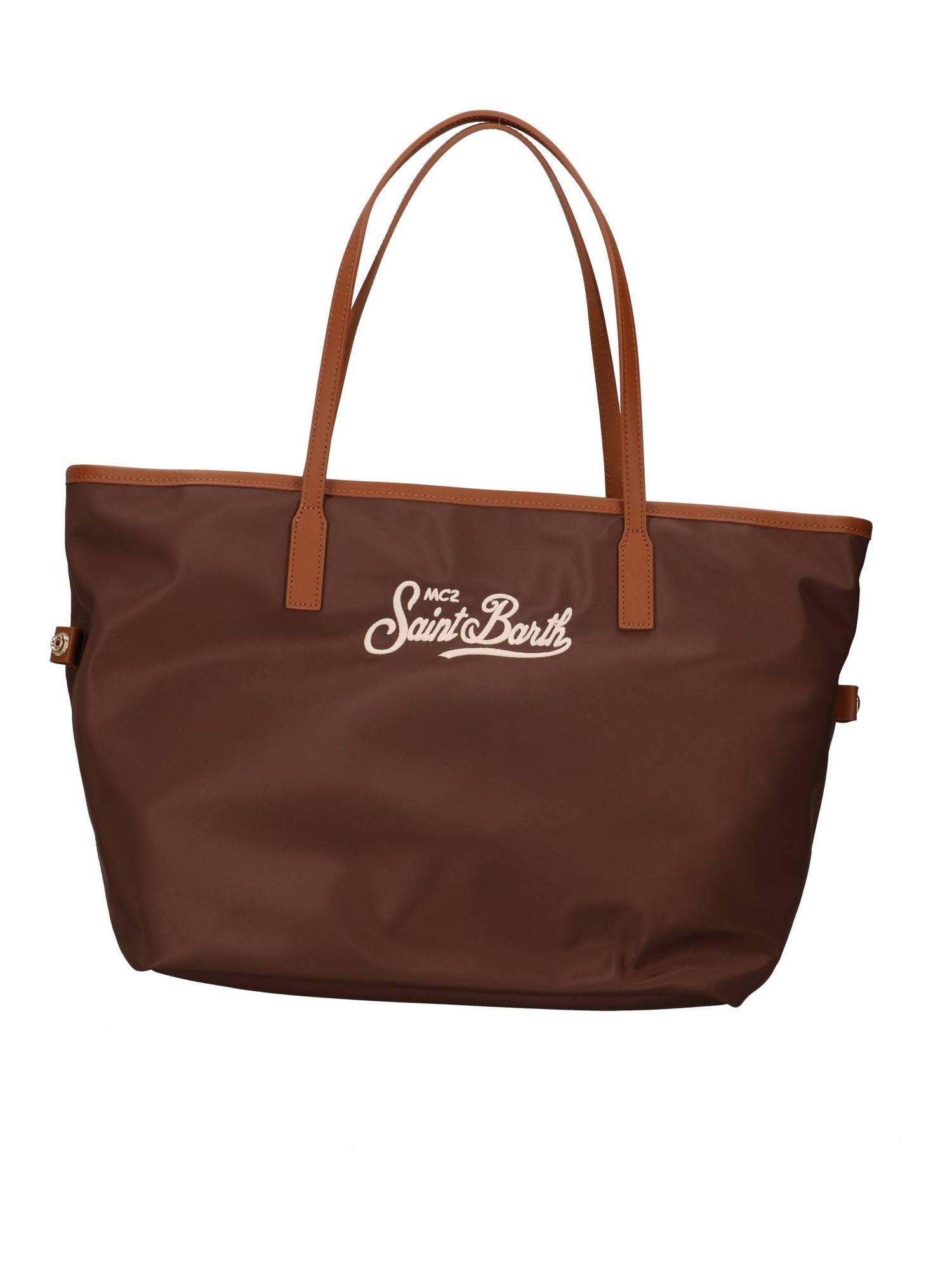 CITY BAG NYLON MARRONE CB0002 01819L MC2 SAINT BARTH 