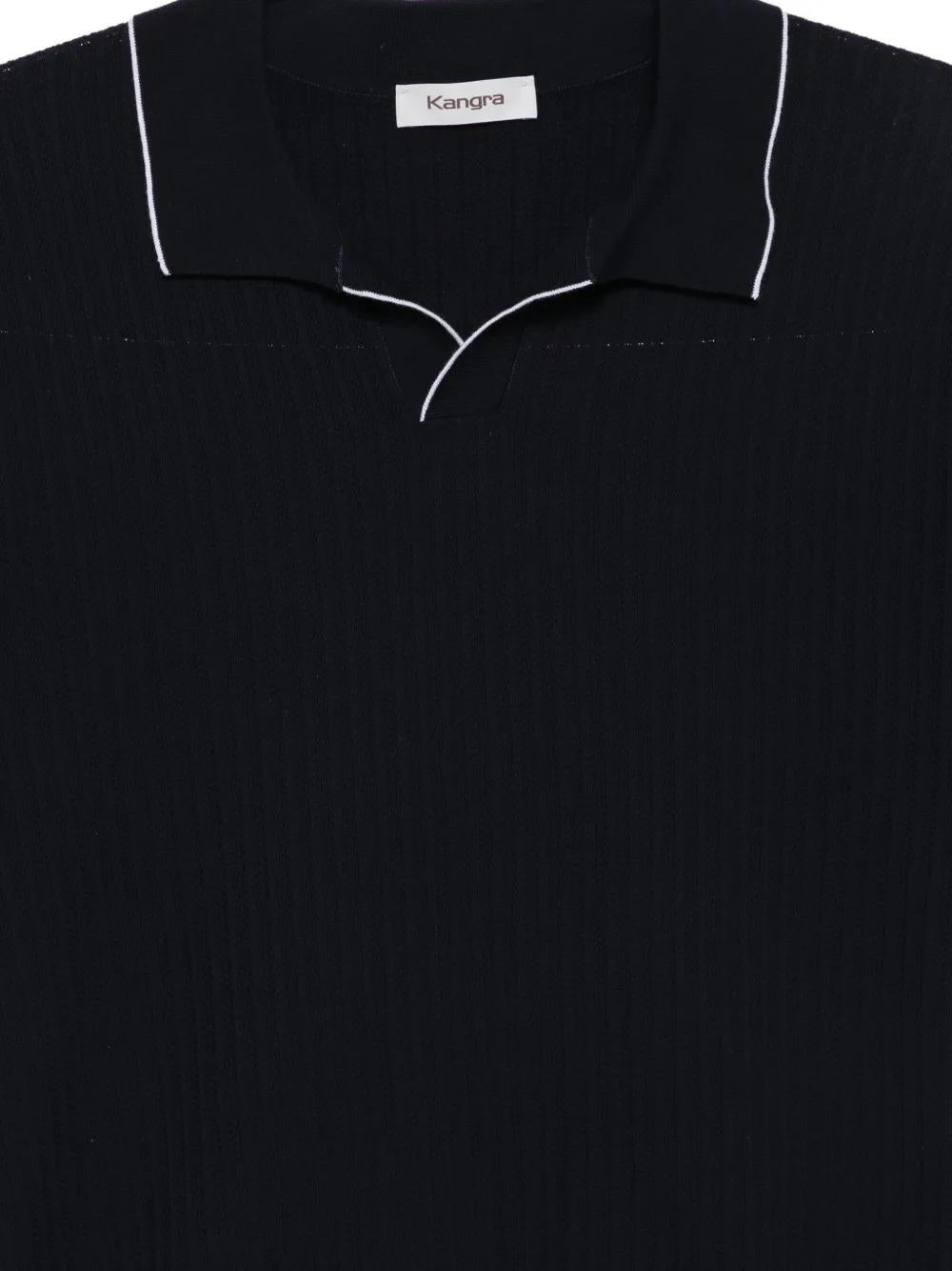 Kangra<BR/>Polo In Maglia Blu 3014/23 38 KANGRA 