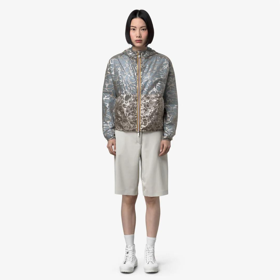 LAURETTE SUPER LIGHT LAMI REVERSIBLE<BR/>BEIGE-BLUE LAMINATED K7137JW C0R K-WAY 