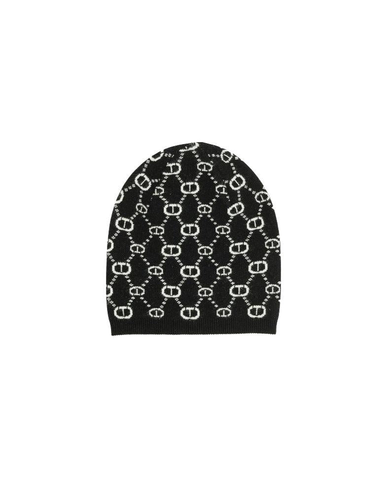 Twinset cuffia bicolore nero/off white 252GJ501F 02714 TWINSET 