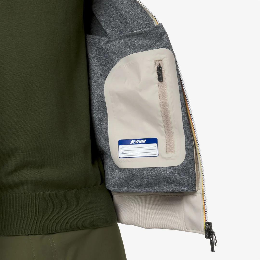 ARSENE BONDED JERSEY<BR/>BEIGE LT K5123HW 634 K-WAY 