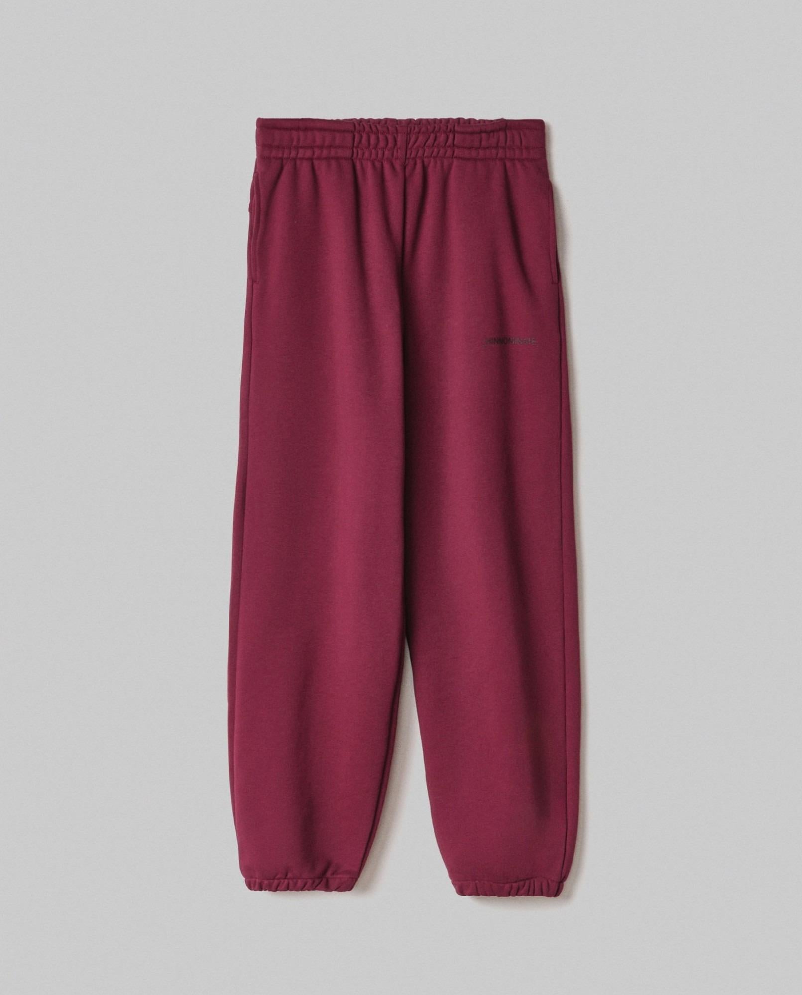 Pantalone In Felpa Over Con Elastico Al Fondo  Bordeaux HMABW01953-TMTF0012 RS02 HINNOMINATE 