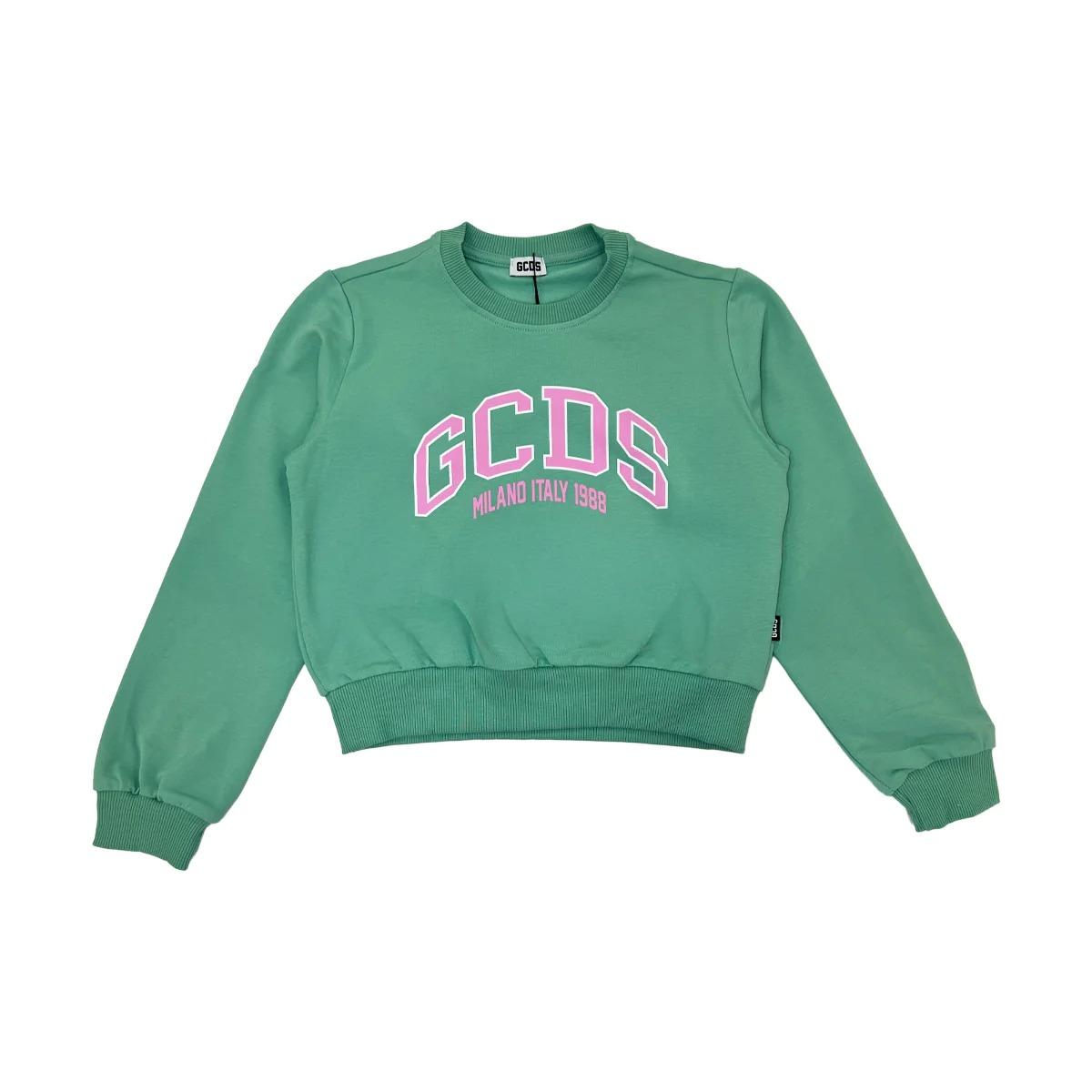 GCDS FELPA CROP VERDE MENTA C1GJQE540F335 815P GCDS 