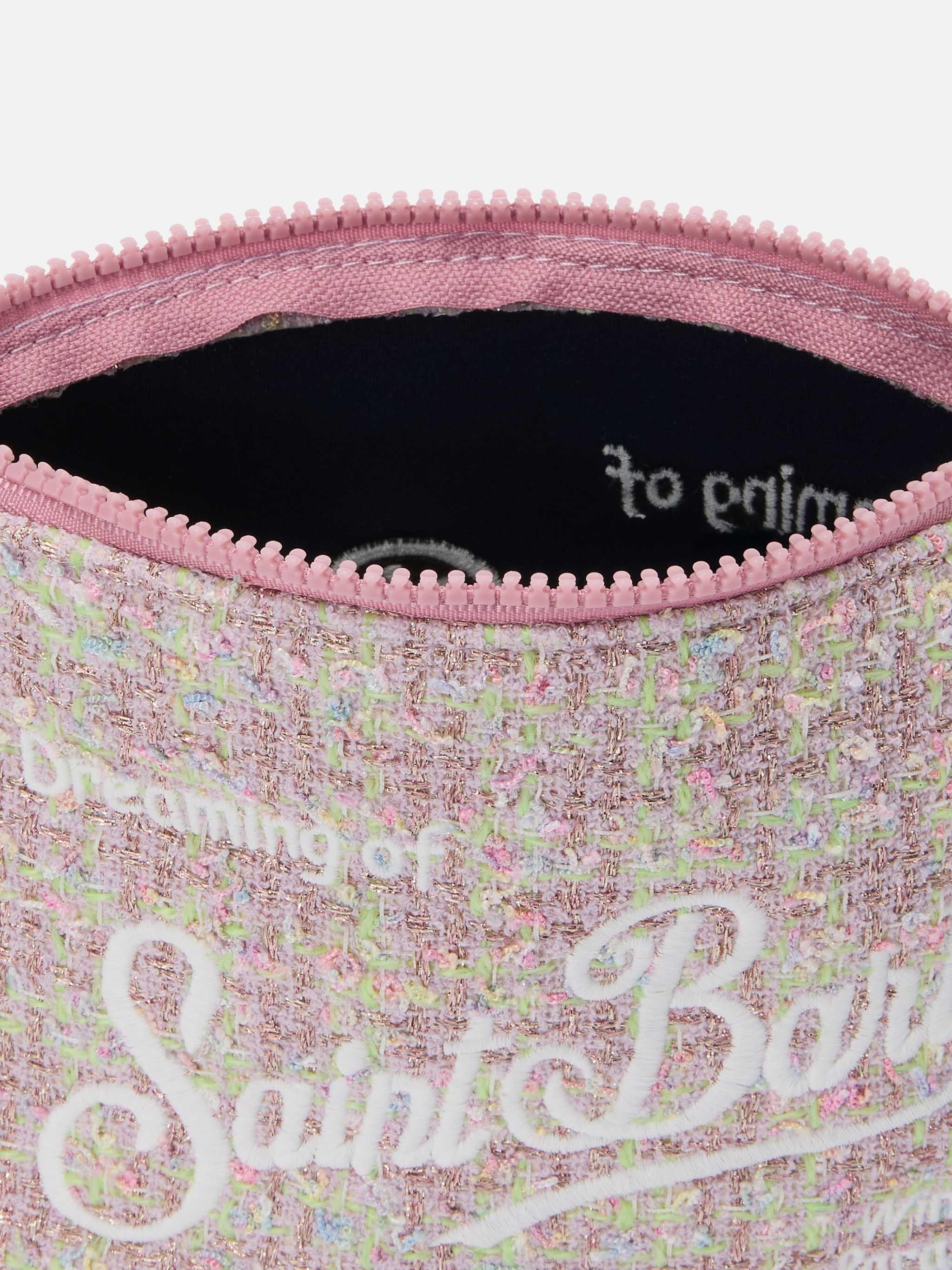 Pochette Aline Tweed lurex rosa ALI0027 00267I MC2 SAINT BARTH 