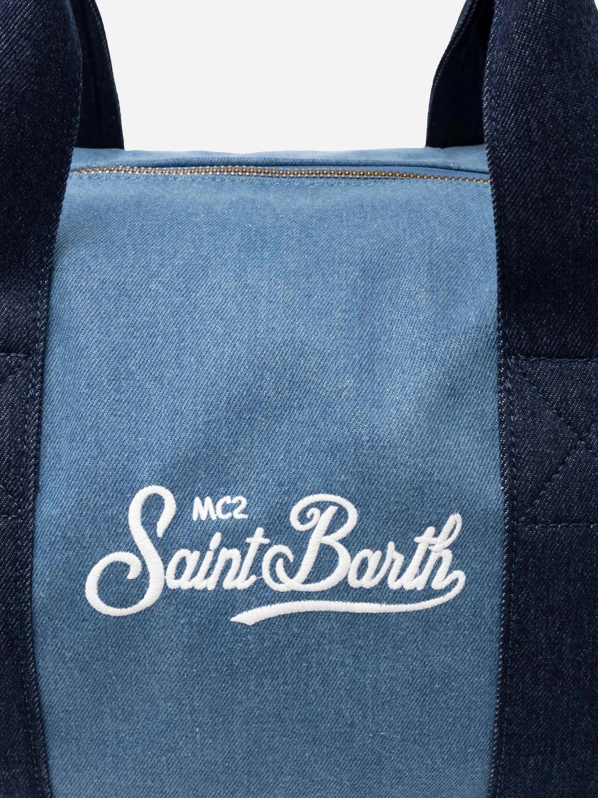 Travel Duffel Bag in denim TRAB001 00436L MC2 SAINT BARTH 