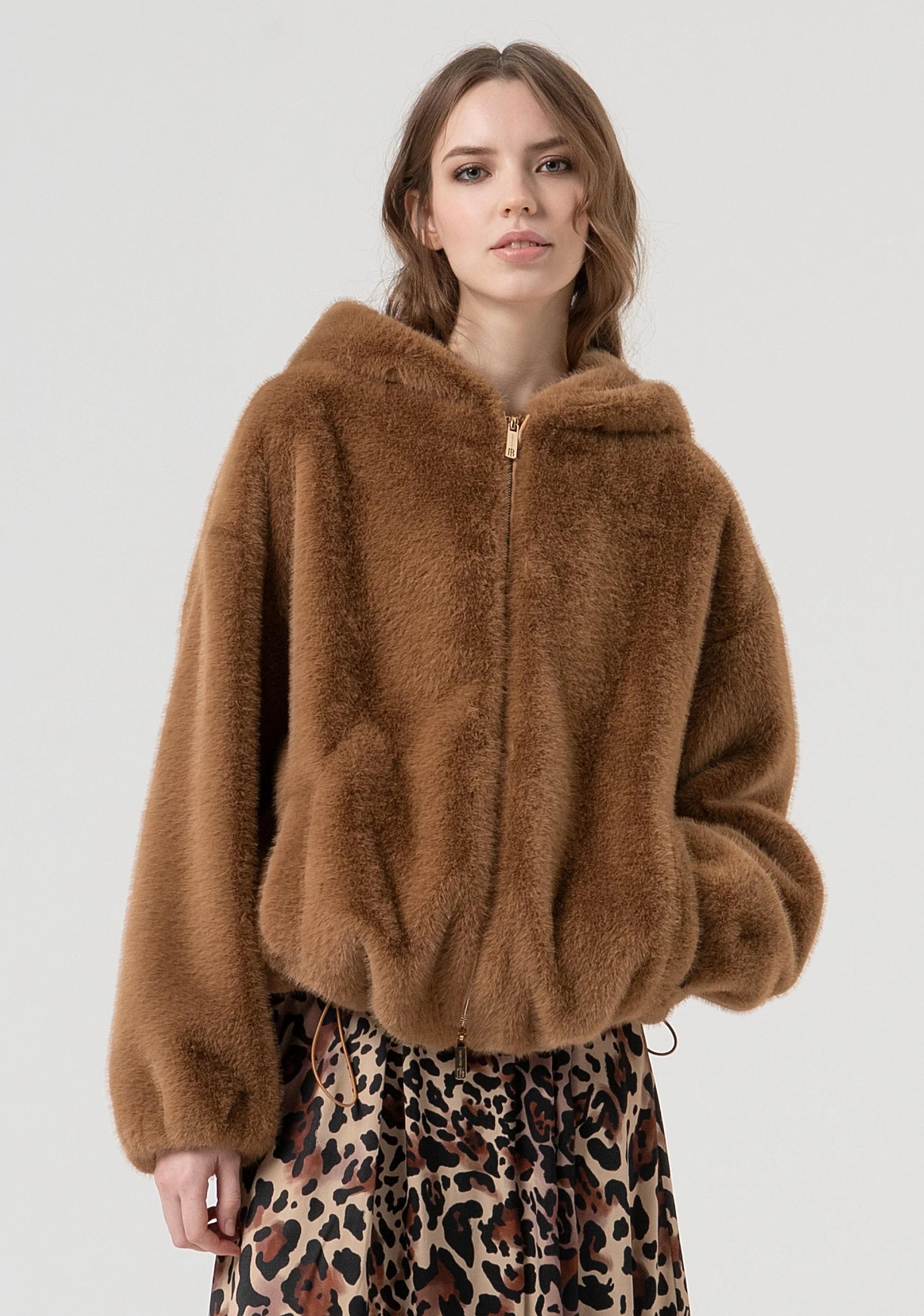 Fracomina Giacca bomber regular camel FR25WC4004O44501 093 FRACOMINA 