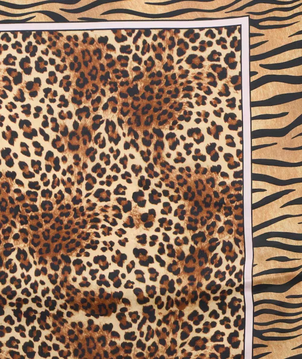 MC2 Saint Barth Foulard in Fantasia Animalier Kitana KITA001 Marrone KITA001 09441L MC2 SAINT BARTH 