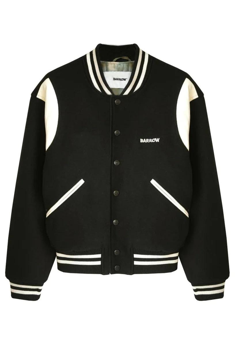 Barrow Varsity Jacket unisex nera F5BWUAJK055 110 BARROW 