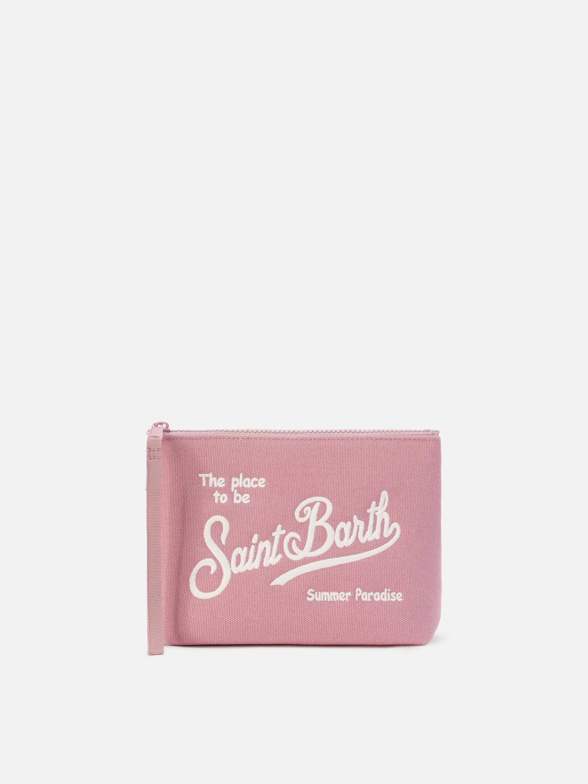 Aline Pochette in canvas rosa ALI0047 00247L MC2 SAINT BARTH 