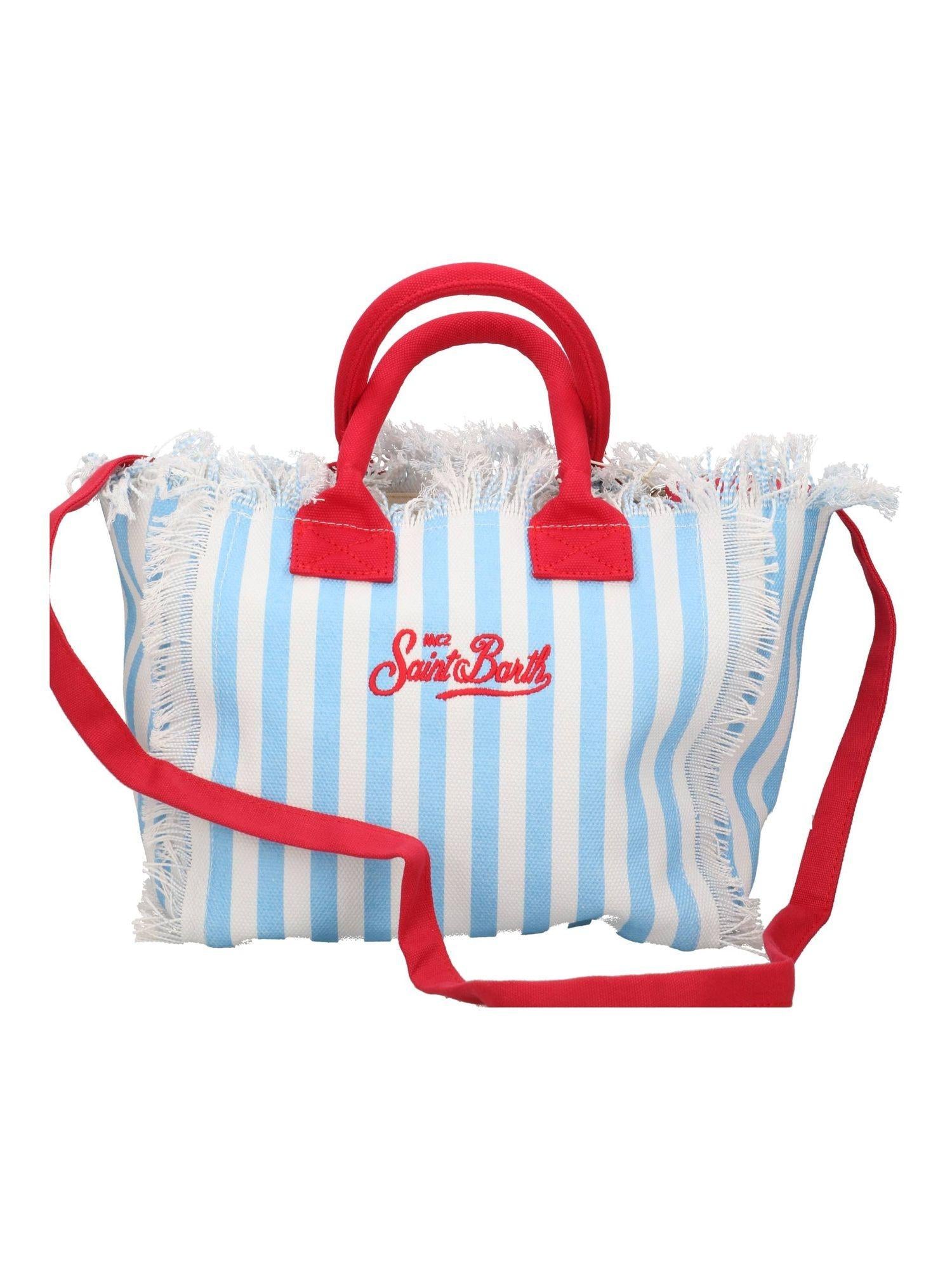 Borsa Mc2 Saint Barth COL0001 02622L bianca e azzurra. COL0001 02622L MC2 SAINT BARTH 